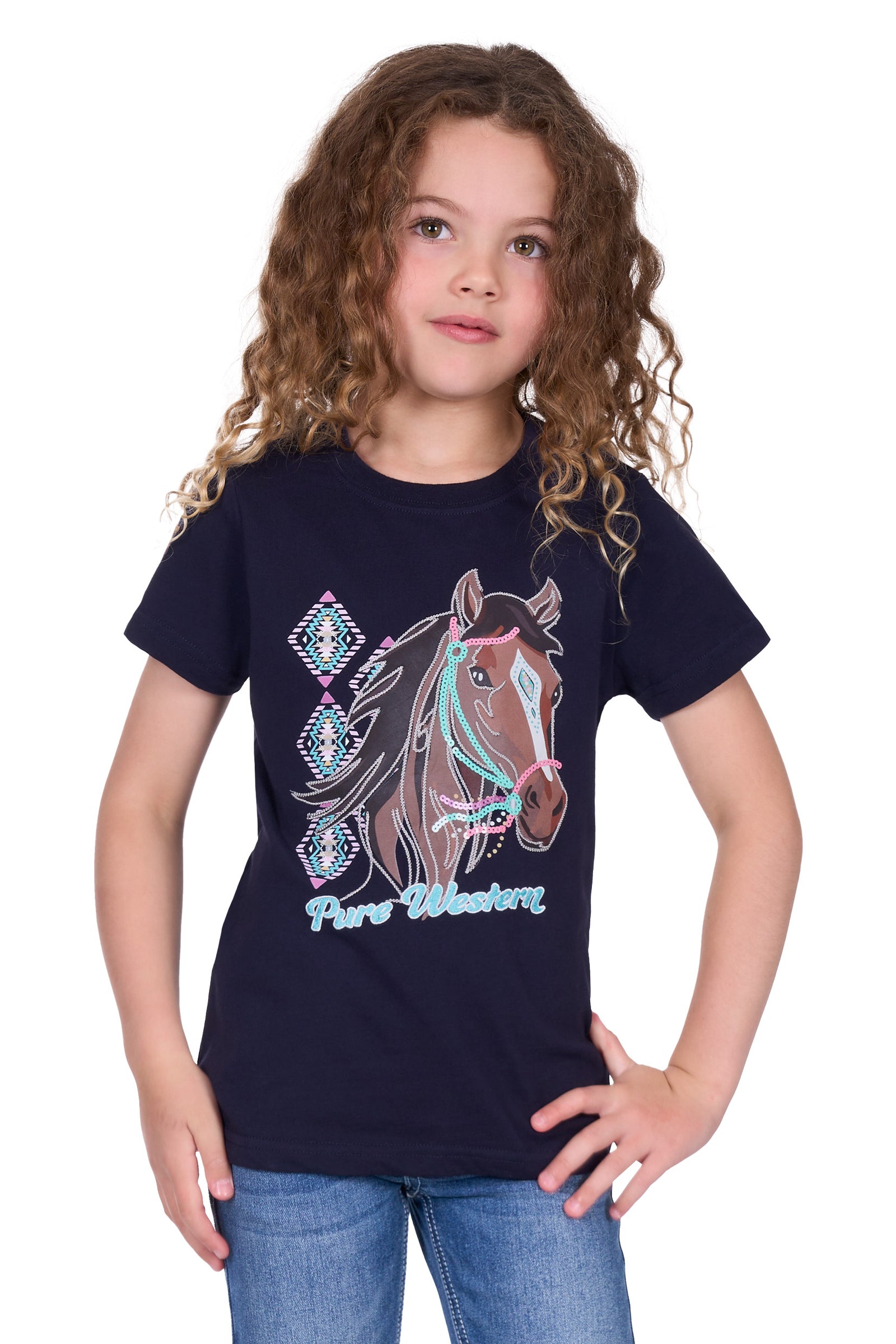 Pure Western Girls Ashlynn SS Tee