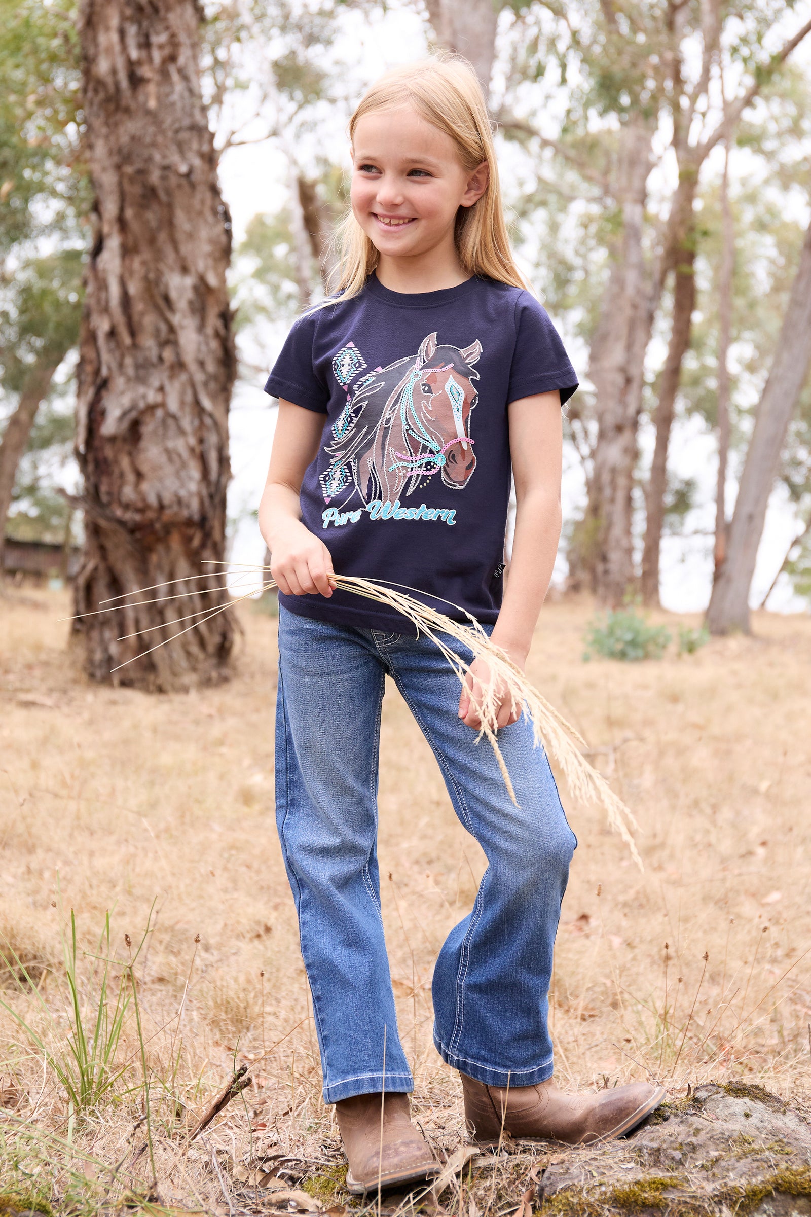 Pure Western Girls Ashlynn SS Tee