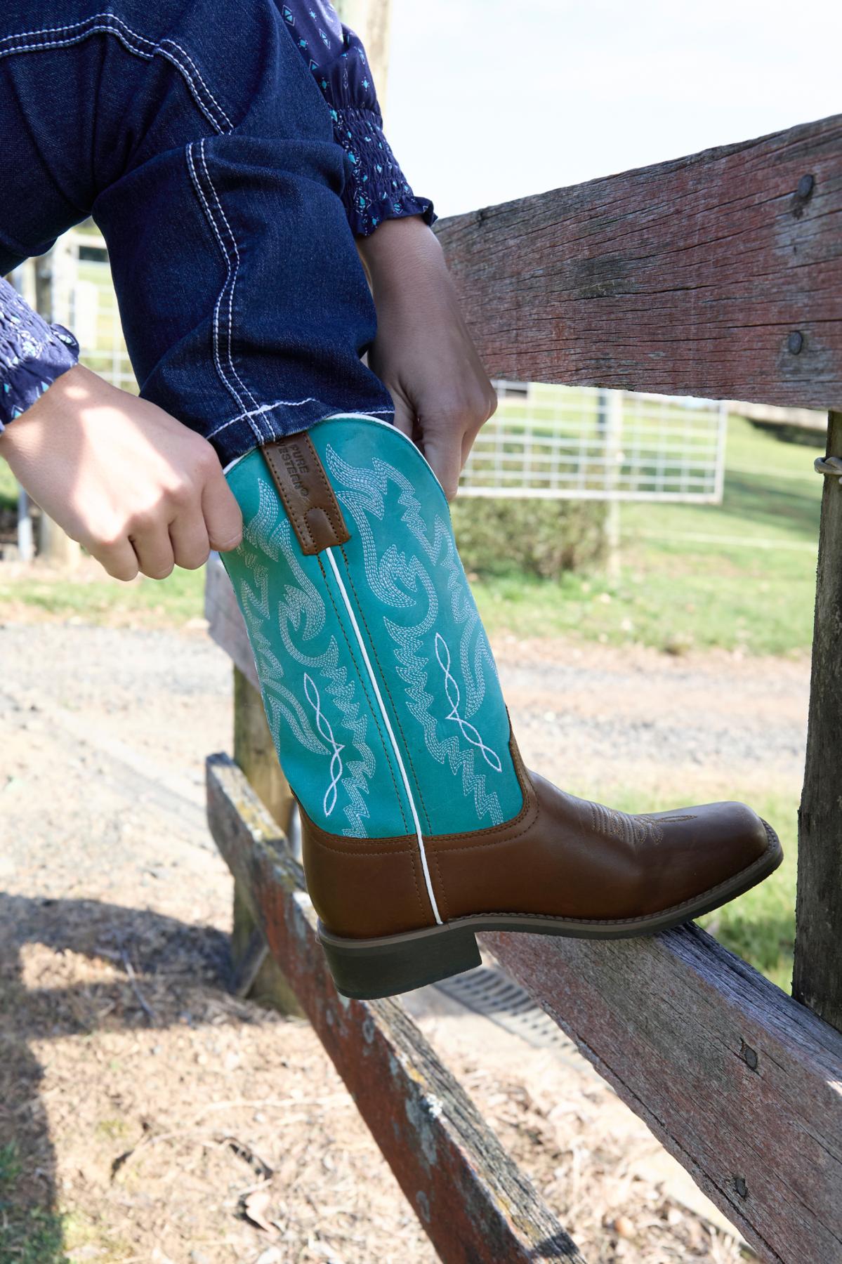 Pure Western Wmns Rowlett Boot - Black Friday Sales