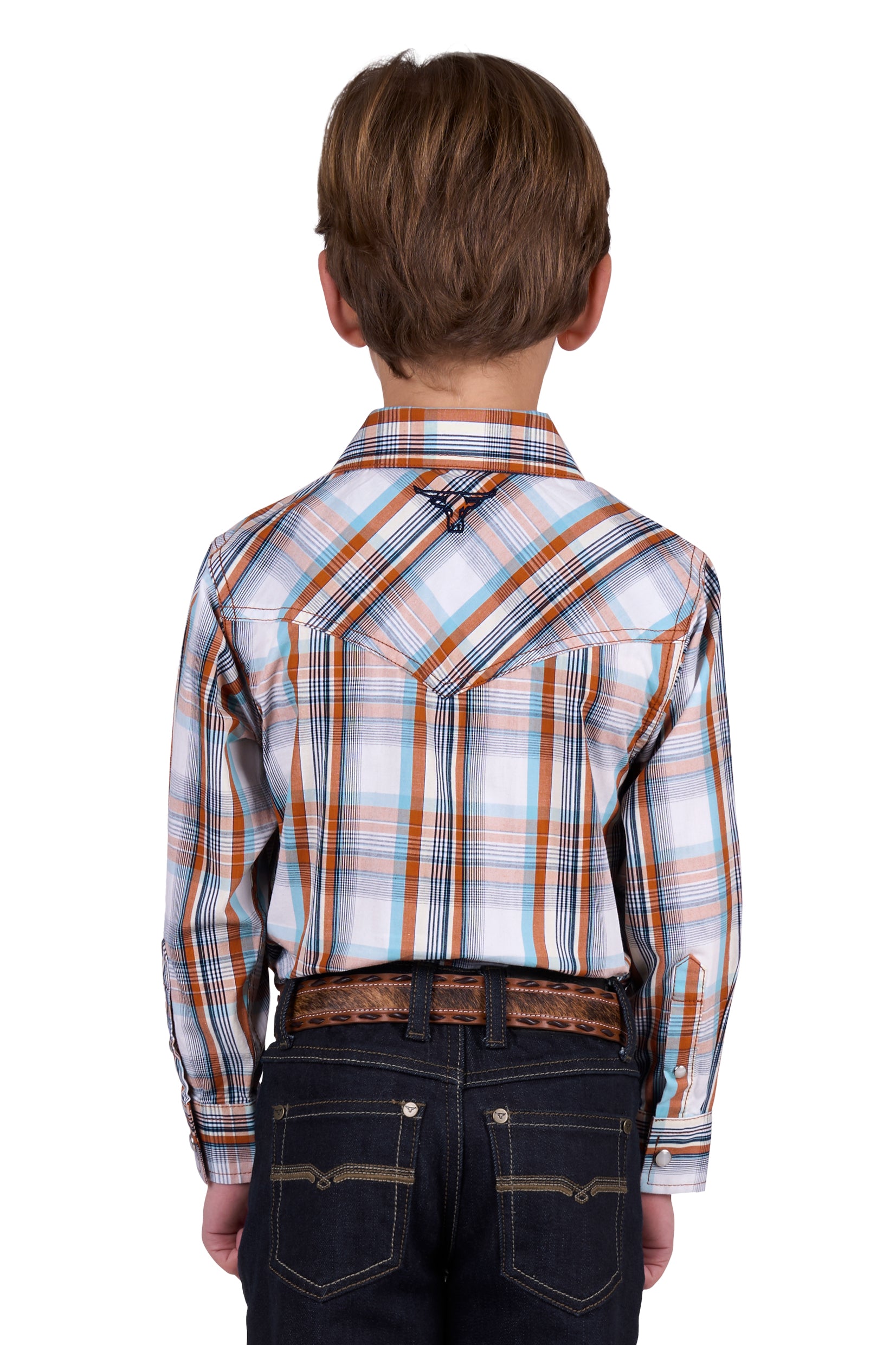 Pure Western Boys Axel Long Sleeve Shirt