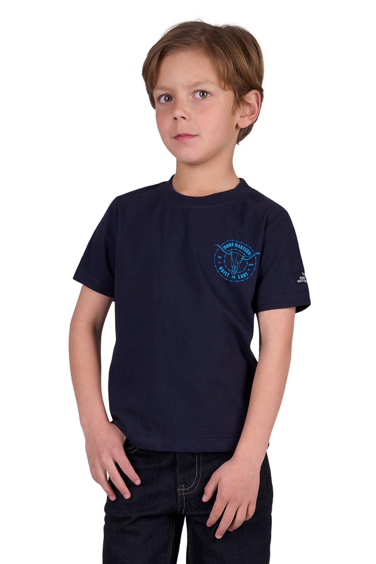 Pure Western Boys Walker Short Sleeve Tee - Summer Clearance