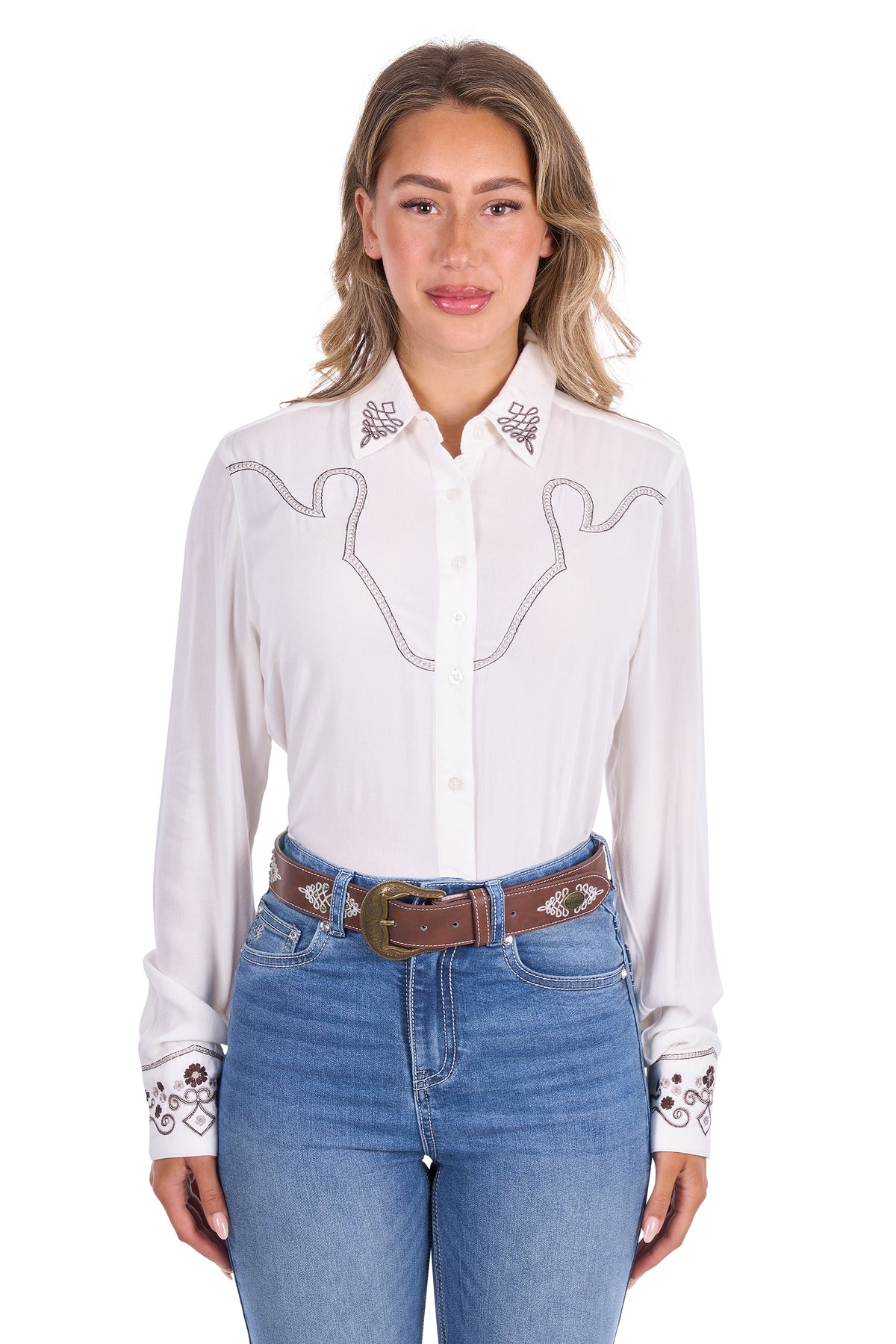 Pure Western Wmns Traci LS Shirt