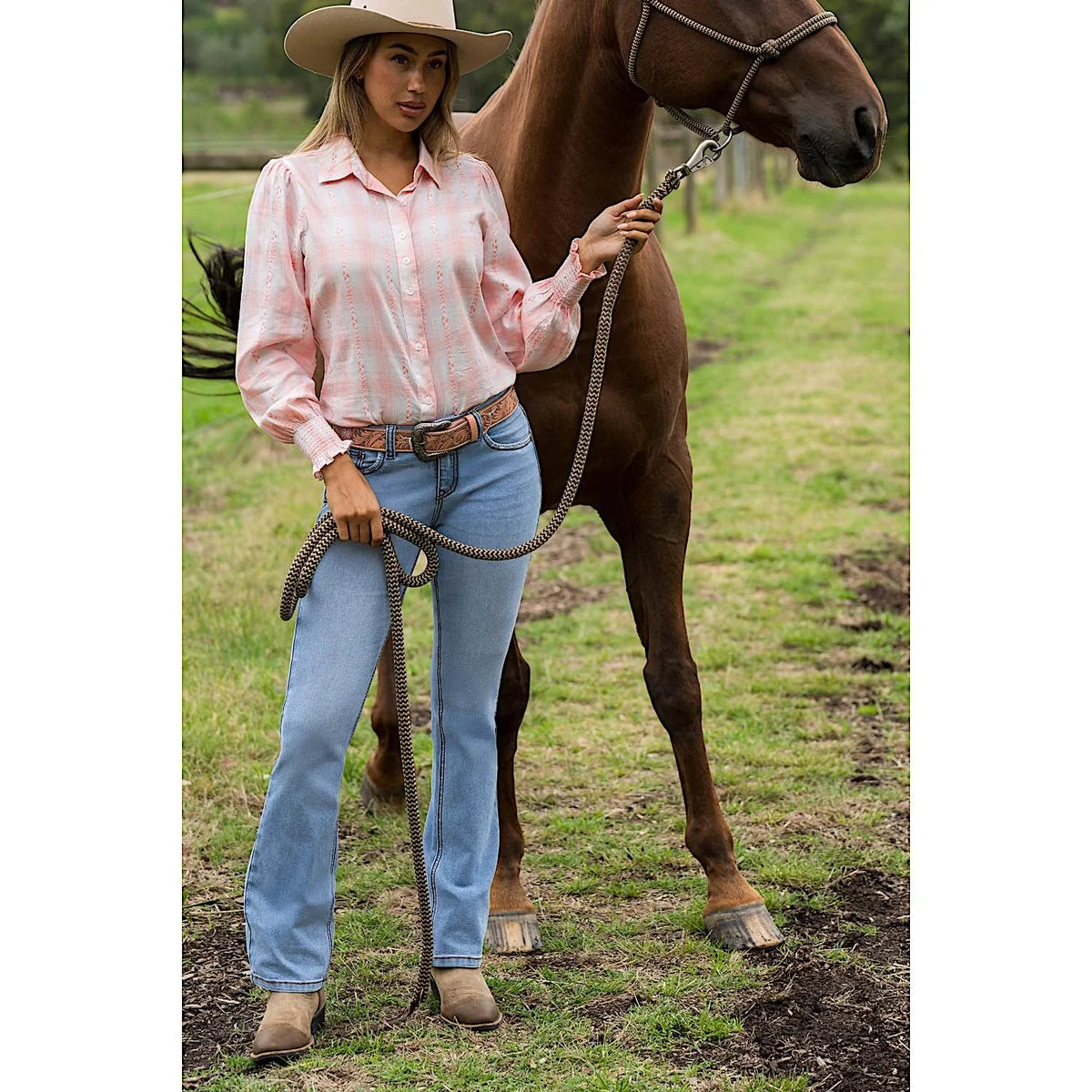 Pure Western Wmns Juniper Boot Cut Jean 32 Leg