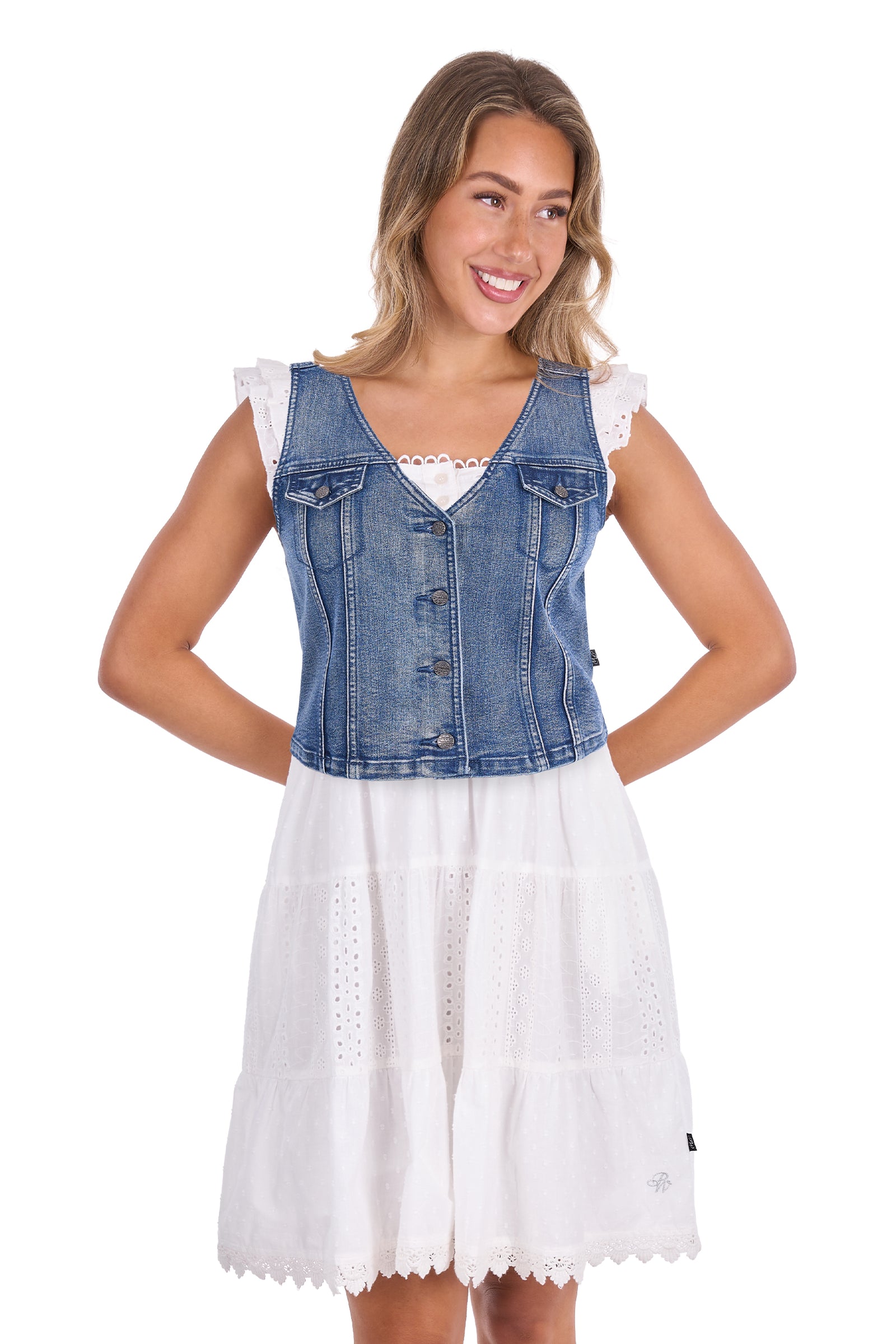 Pure Western Wmns Alison SL Dress