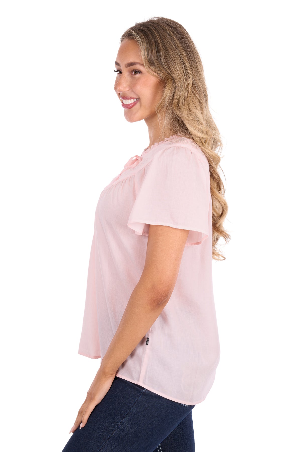Pure Western Wmns Leslie SS Blouse