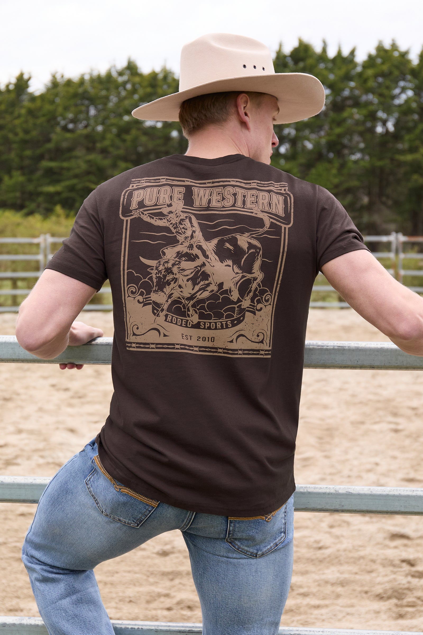 Pure Western Mens Rodeo SS Tee