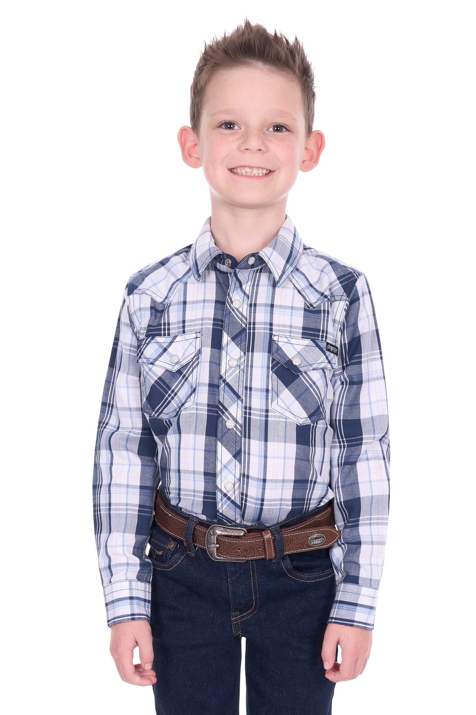 Pure Western Boys Billy Long Sleeve Shirt