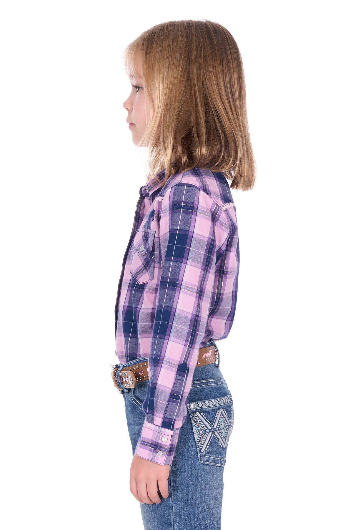 Pure Western Girls Arleen Long Sleeve Shirt