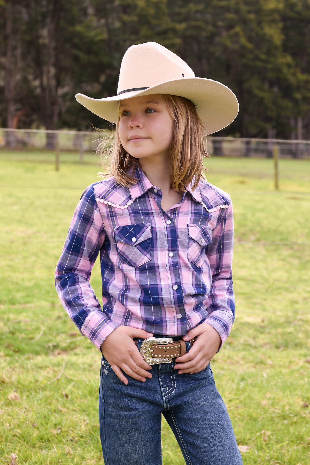Pure Western Girls Arleen Long Sleeve Shirt