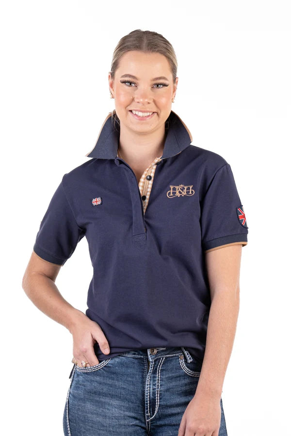 Hitchley and Harrow Loose Fit Polo - Navy