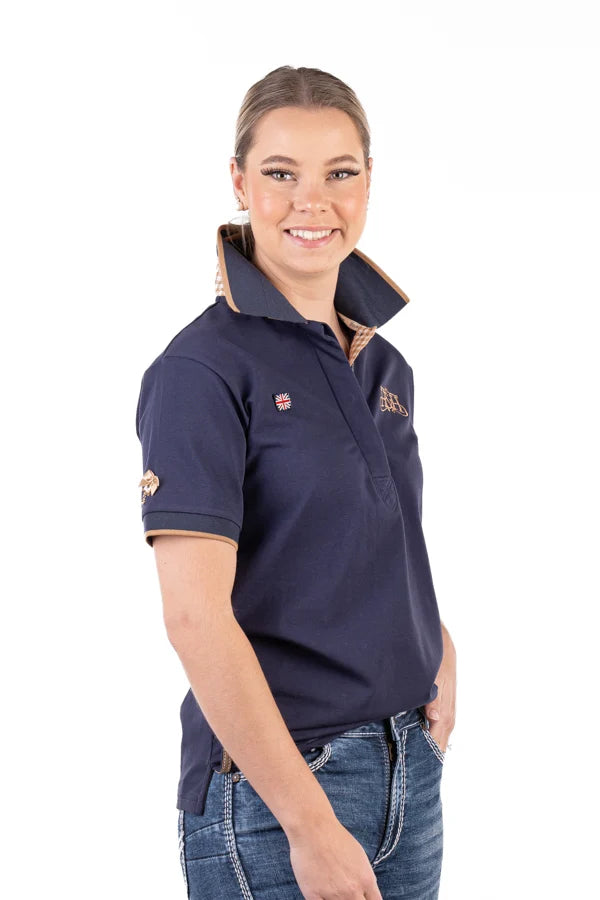Hitchley and Harrow Loose Fit Polo - Navy