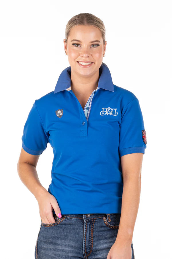 Hitchley and Harrow Fitted Polo - Cobalt Blue