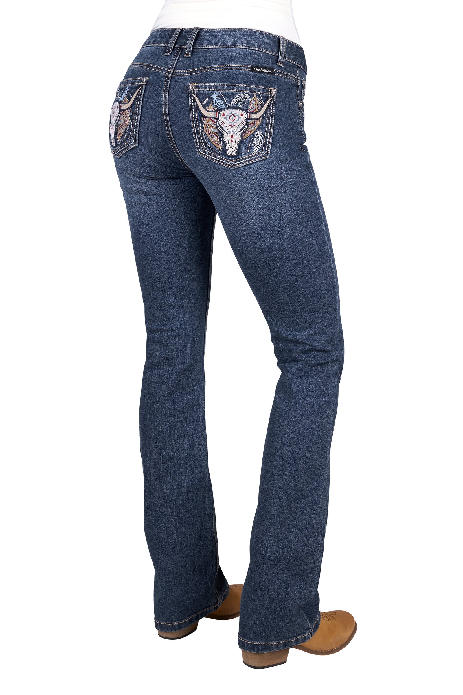 Pure Western Wmns Bec Boot Cut Jean
