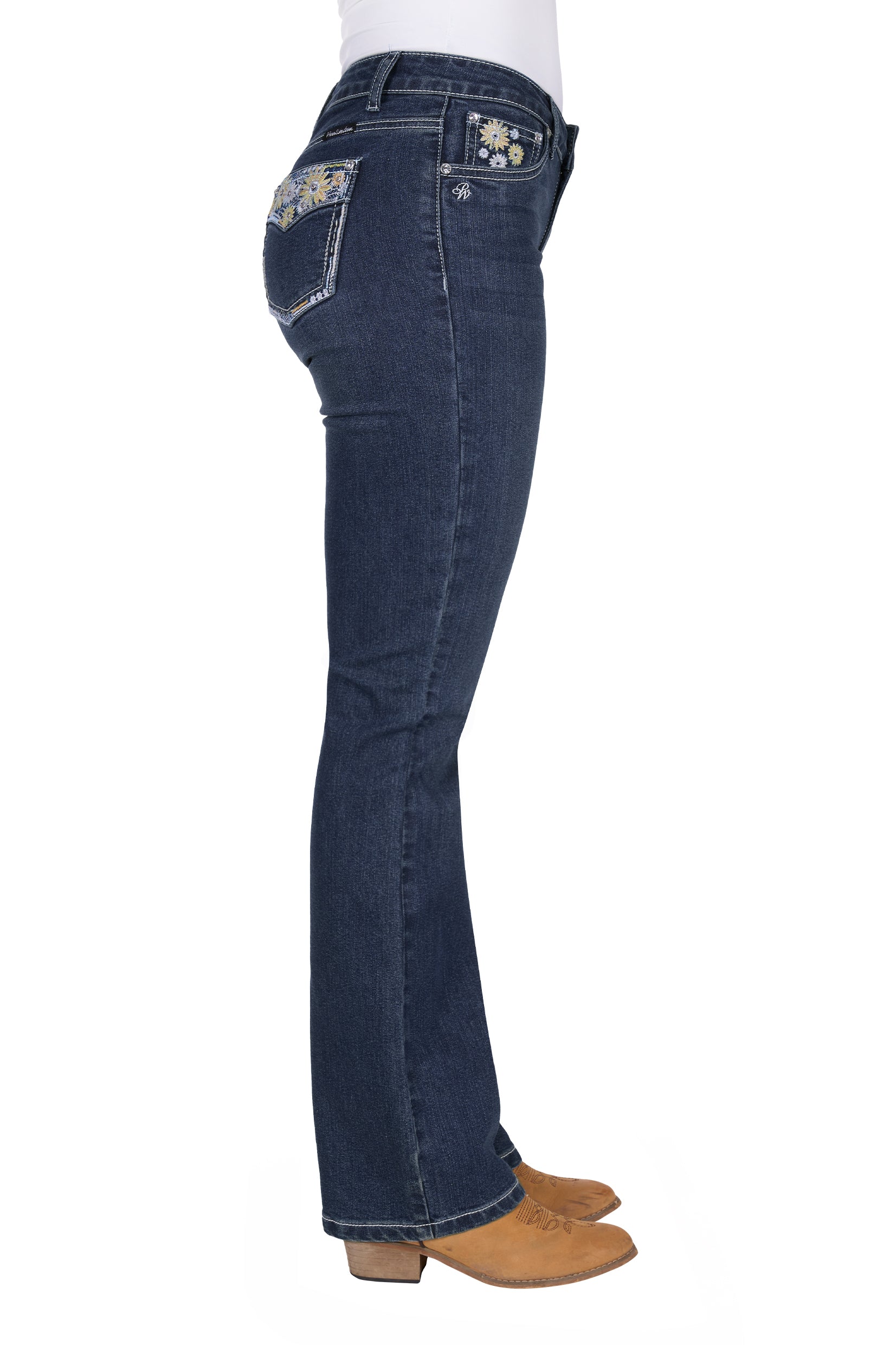 Pure Western Wmns Jay Boot Cut Jean 32 Leg