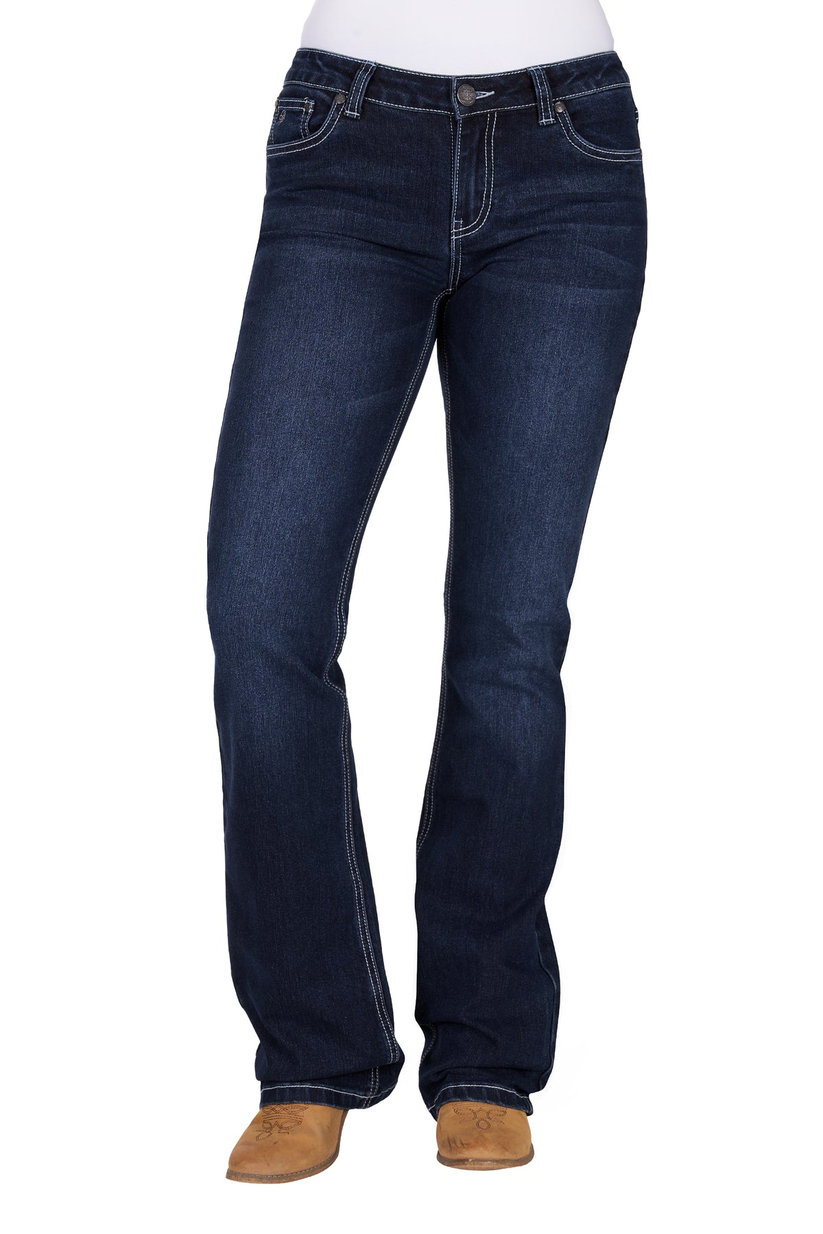 Pure Western Wmns Lyn Relaxed Rider Jean 36 Leg
