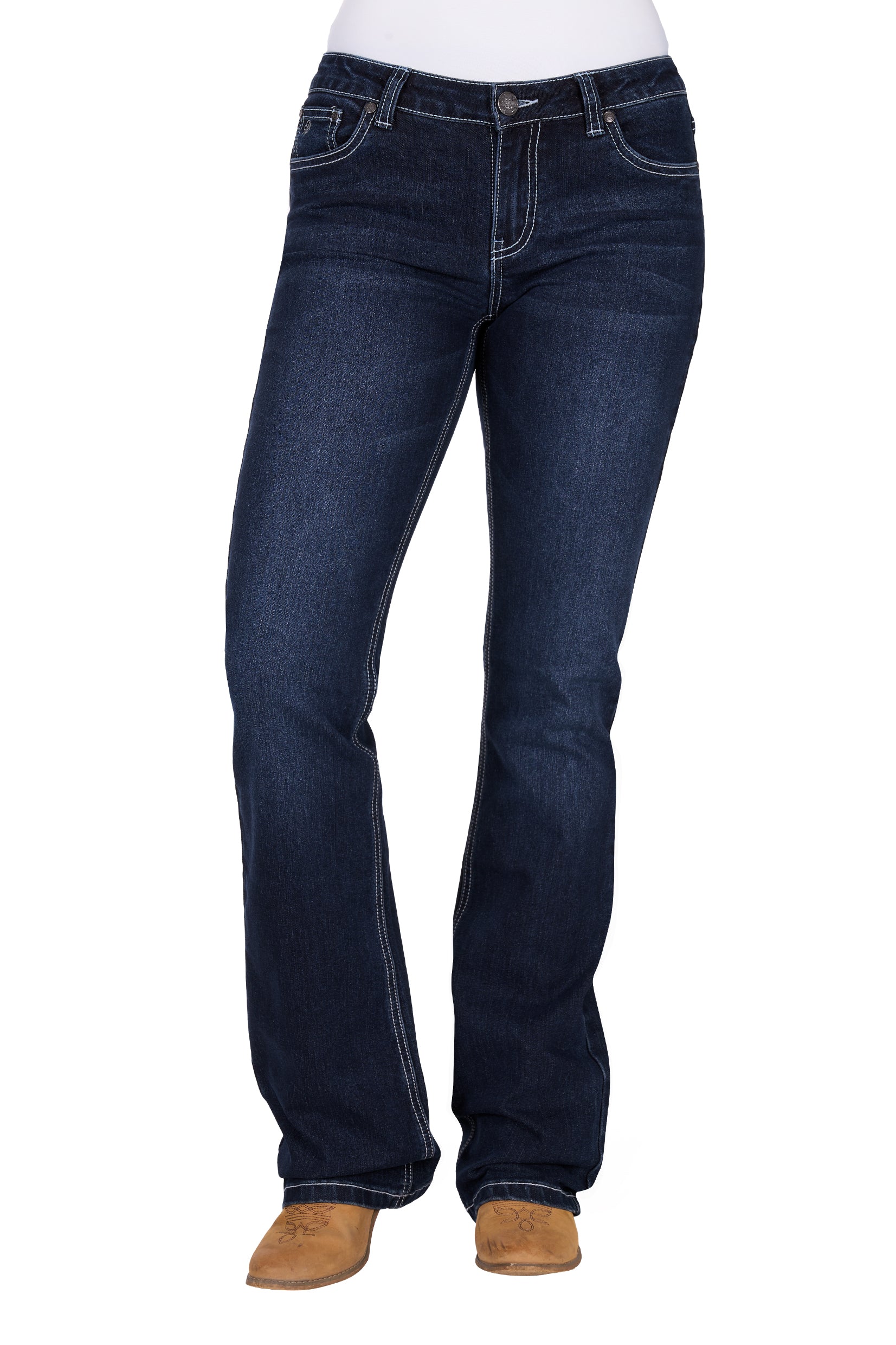Pure Western Wmns Lyn Relaxed Rider Jean 36 Leg