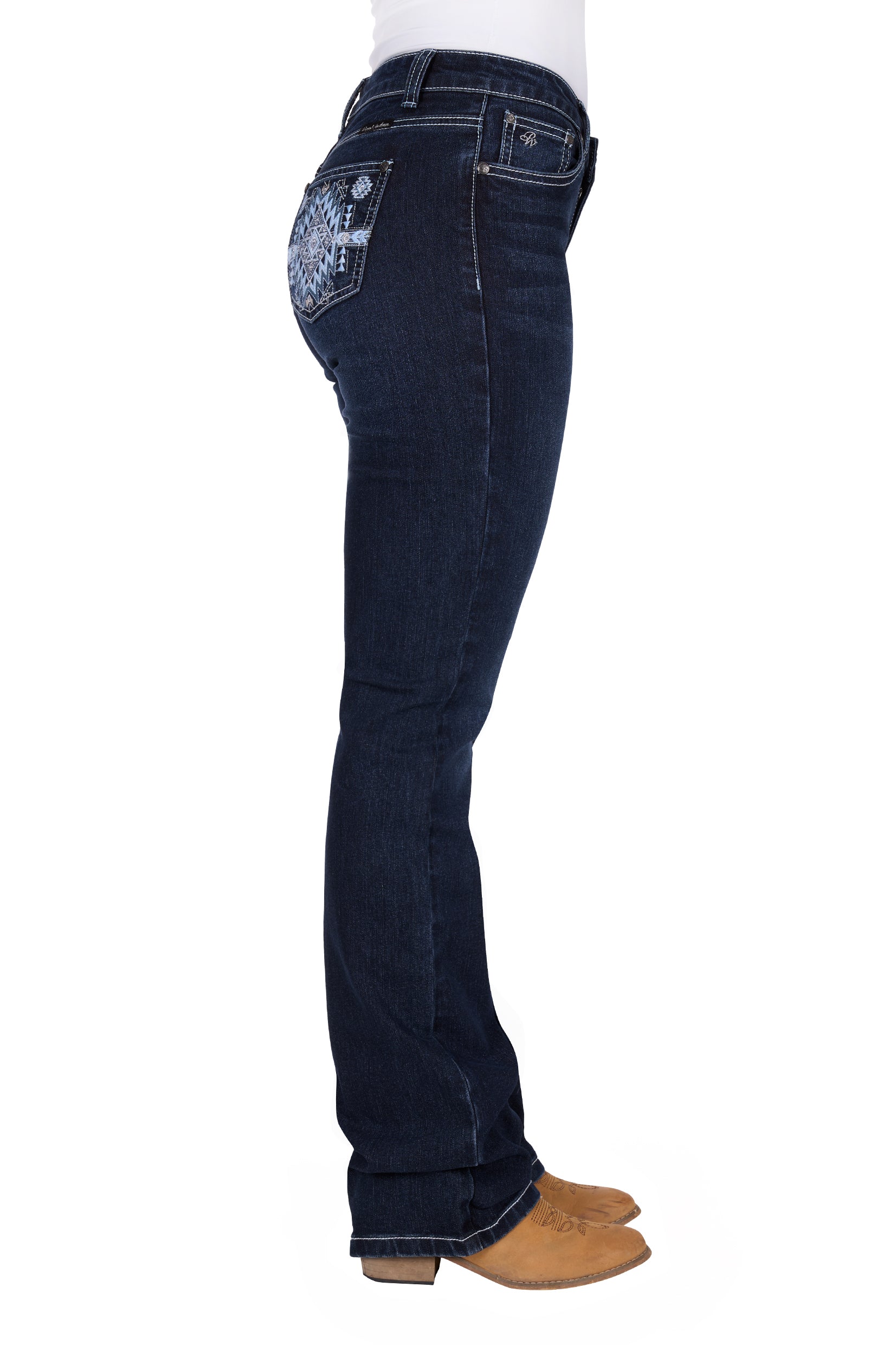 Pure Western Wmns Lyn Relaxed Rider Jean 36 Leg