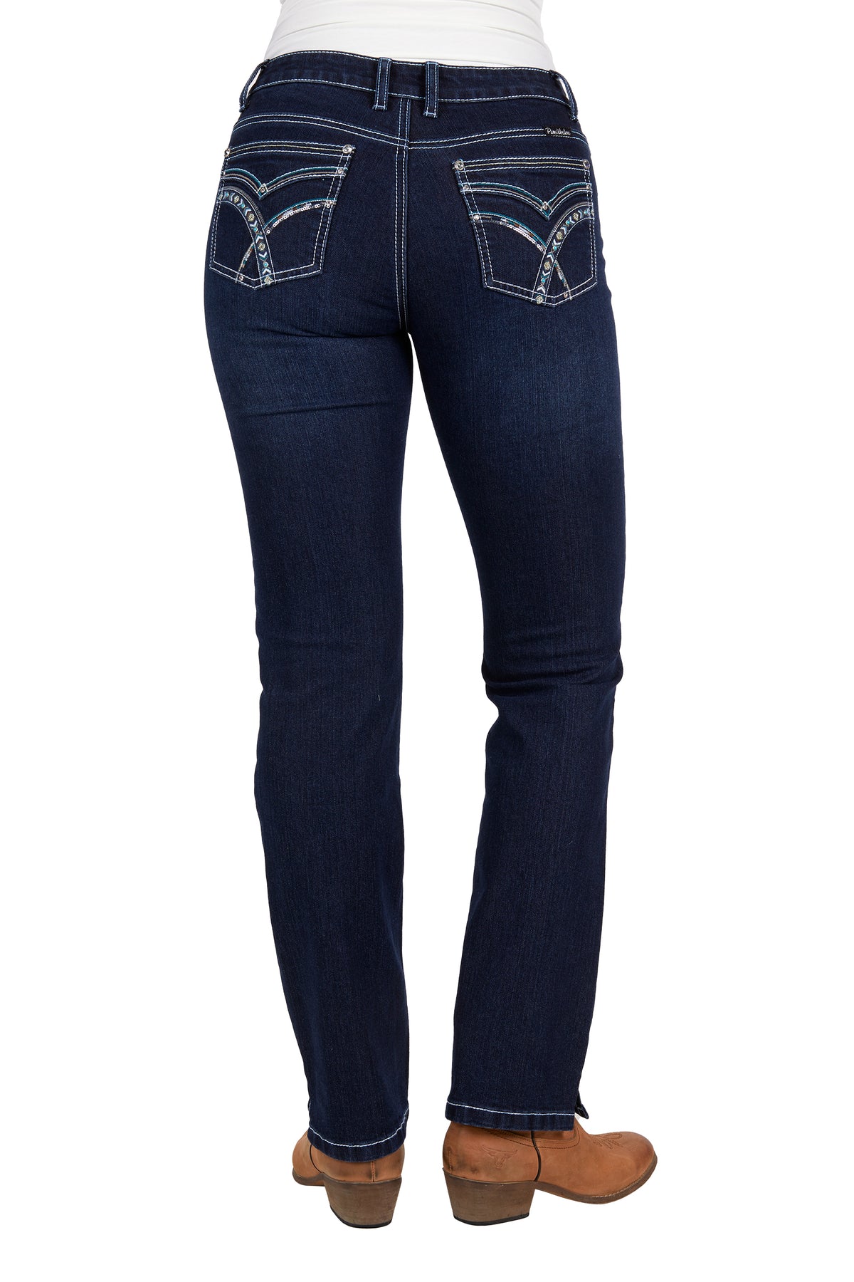 Pure Western Wmns Oda Straight Leg Jean