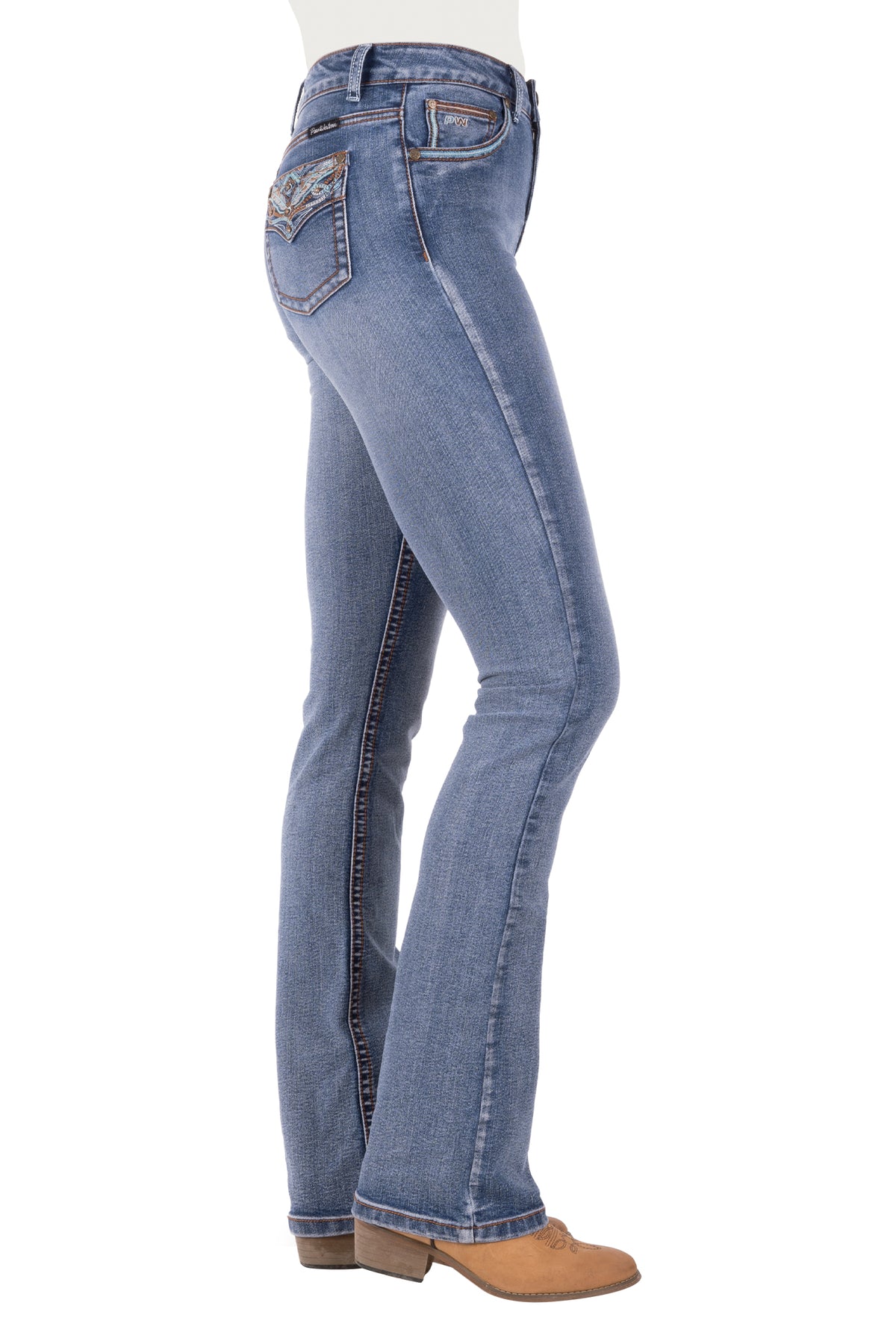 Pure Western Wmn Nina Hi Rise Boot Cut Jean