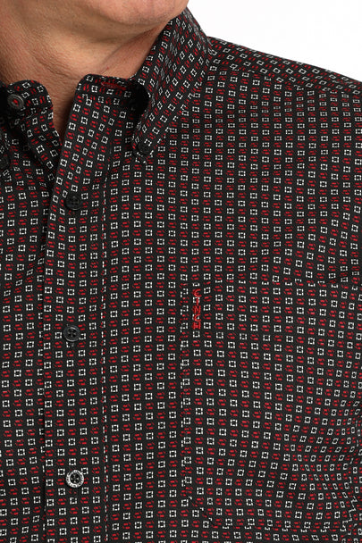 Cinch Modern Fit Black Print Shirt