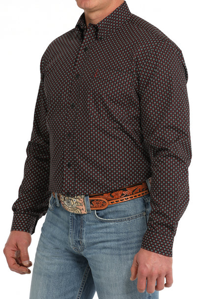 Cinch Modern Fit Black Print Shirt