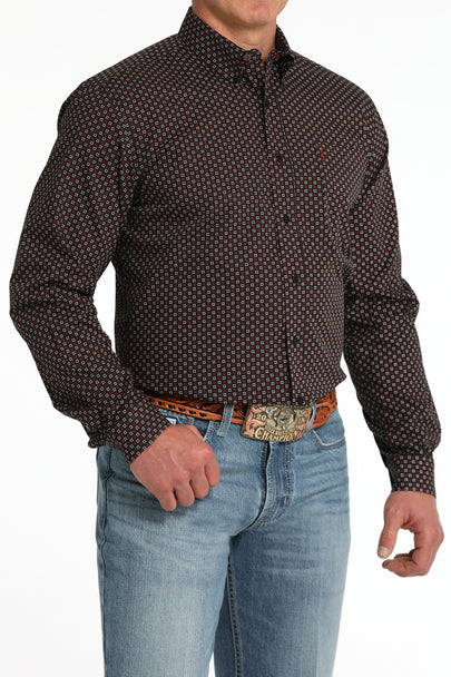 Cinch Modern Fit Black Print Shirt