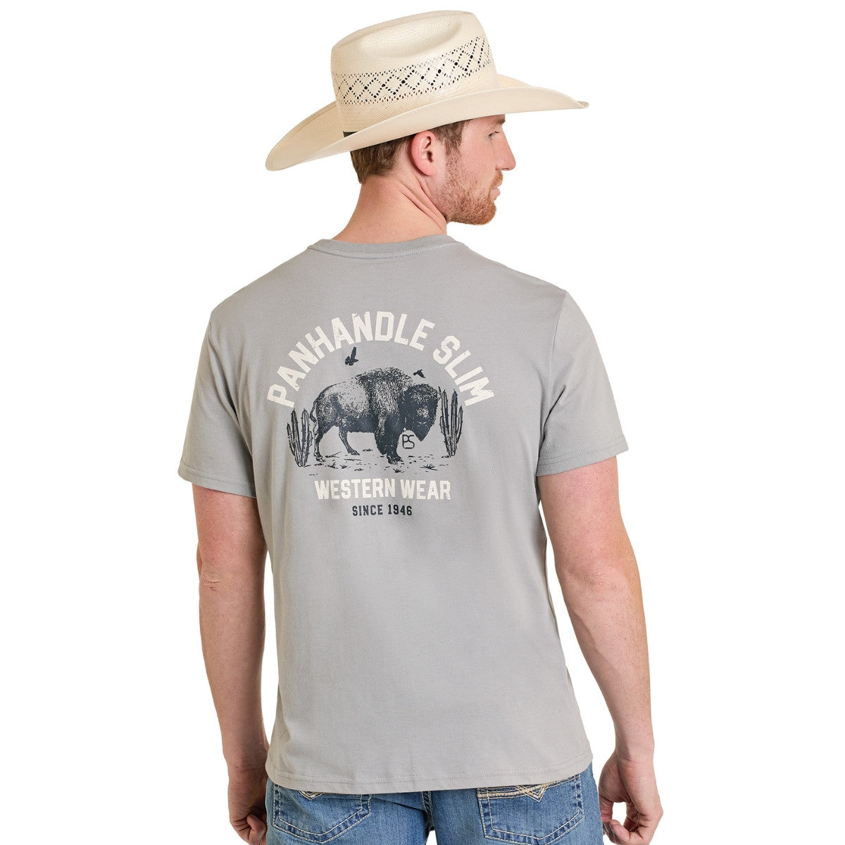 Panhandle Bison Graphic Tee | Country Clothing - Mens T Shirt | Saddleworld Ipswich