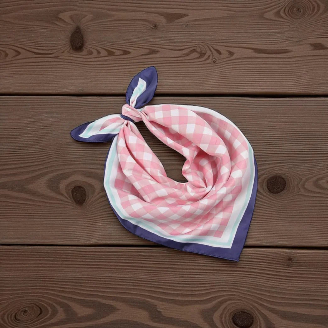Neck Scarf - Pink Gingham