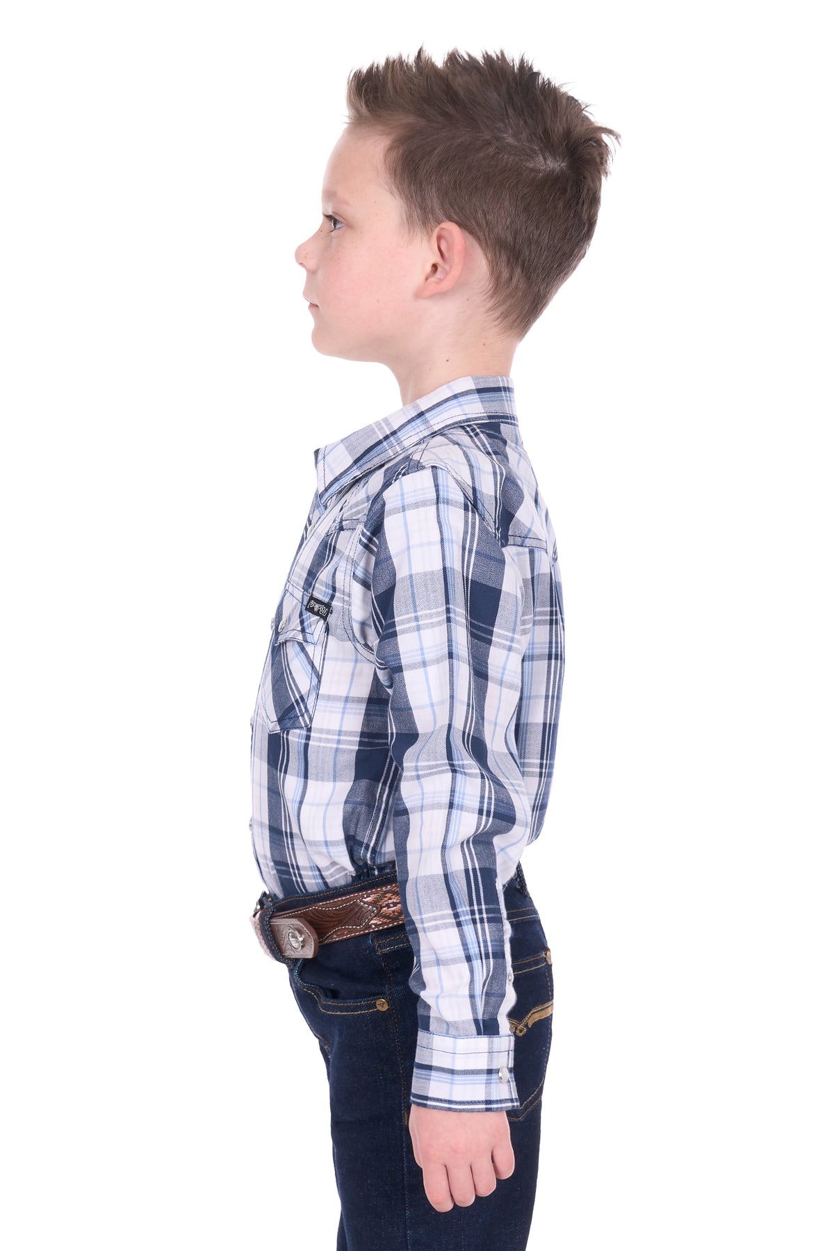 Pure Western Boys Billy Long Sleeve Shirt | COuntry Clothing - Childrens Shirt | Saddleworld Ipswich