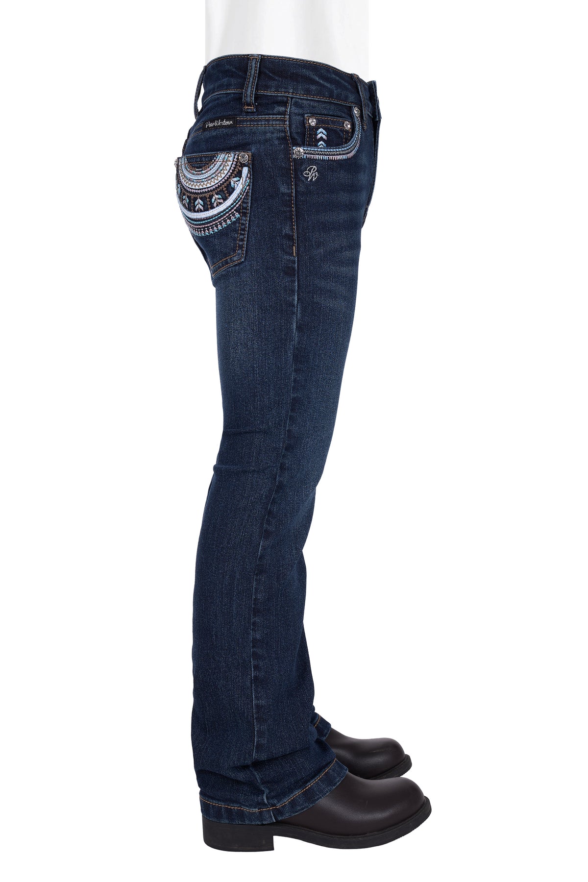 Pure Western Girls Pat Boot Cut Jean | Country CLothing - Girls Jeans | Saddleworld Ipswich