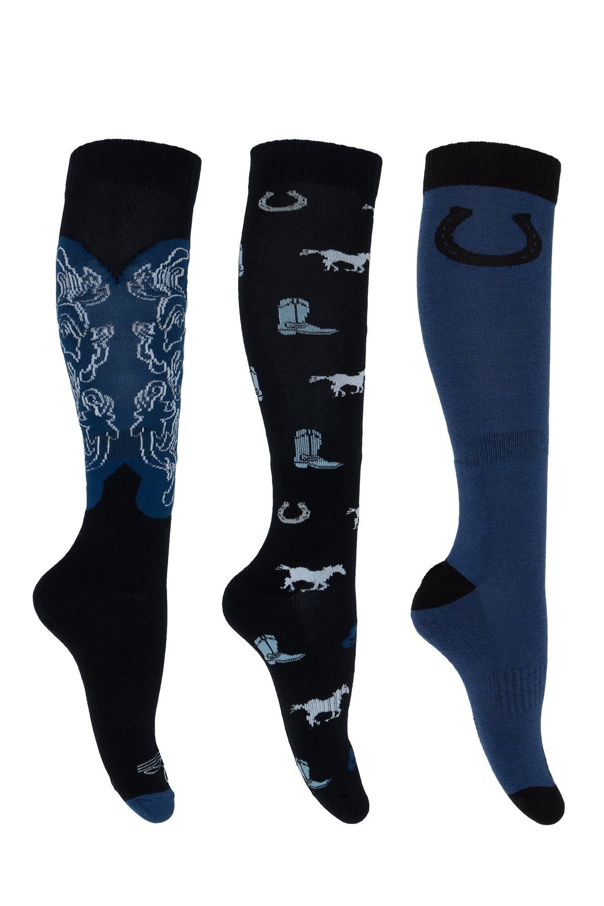 Pure Western Riding Socks - 3 Pack | Country Clothing - Socks | Saddleworld Ipswich