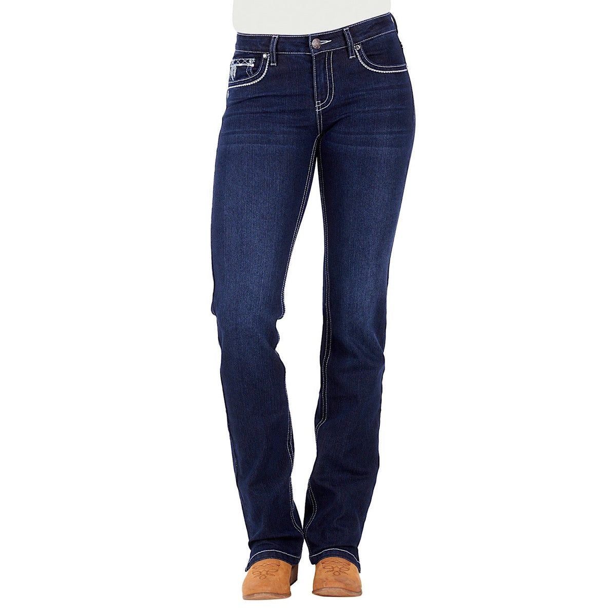 Pure Western Wmn Raina Straight Leg Jean