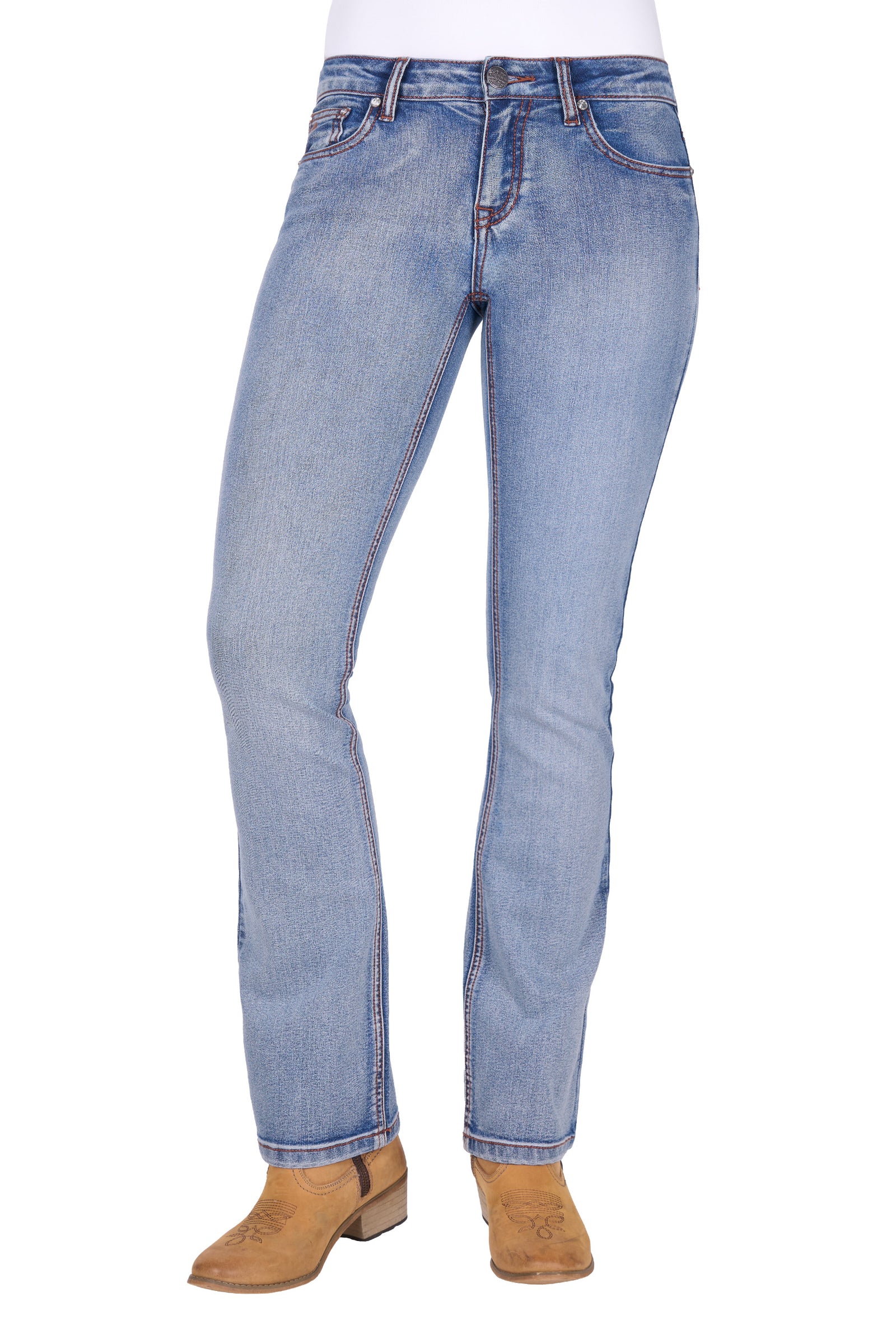 Pure Western Wmns Emily Bootcut Jean 32 Leg