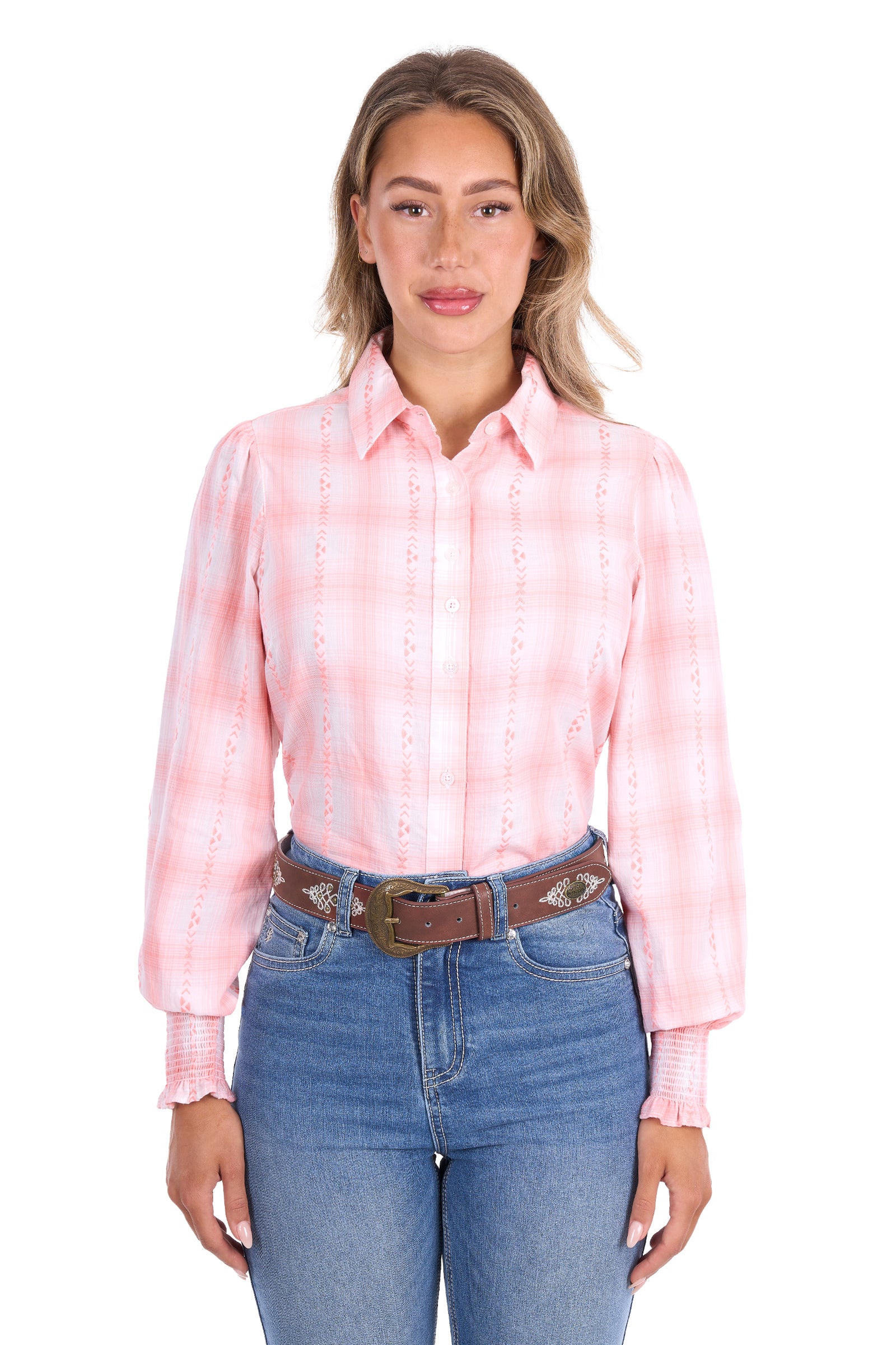 Pure Western Wmns Kelli LS Shirt | Country Clothing - Ladies Shirt | Saddleworld Ipswich