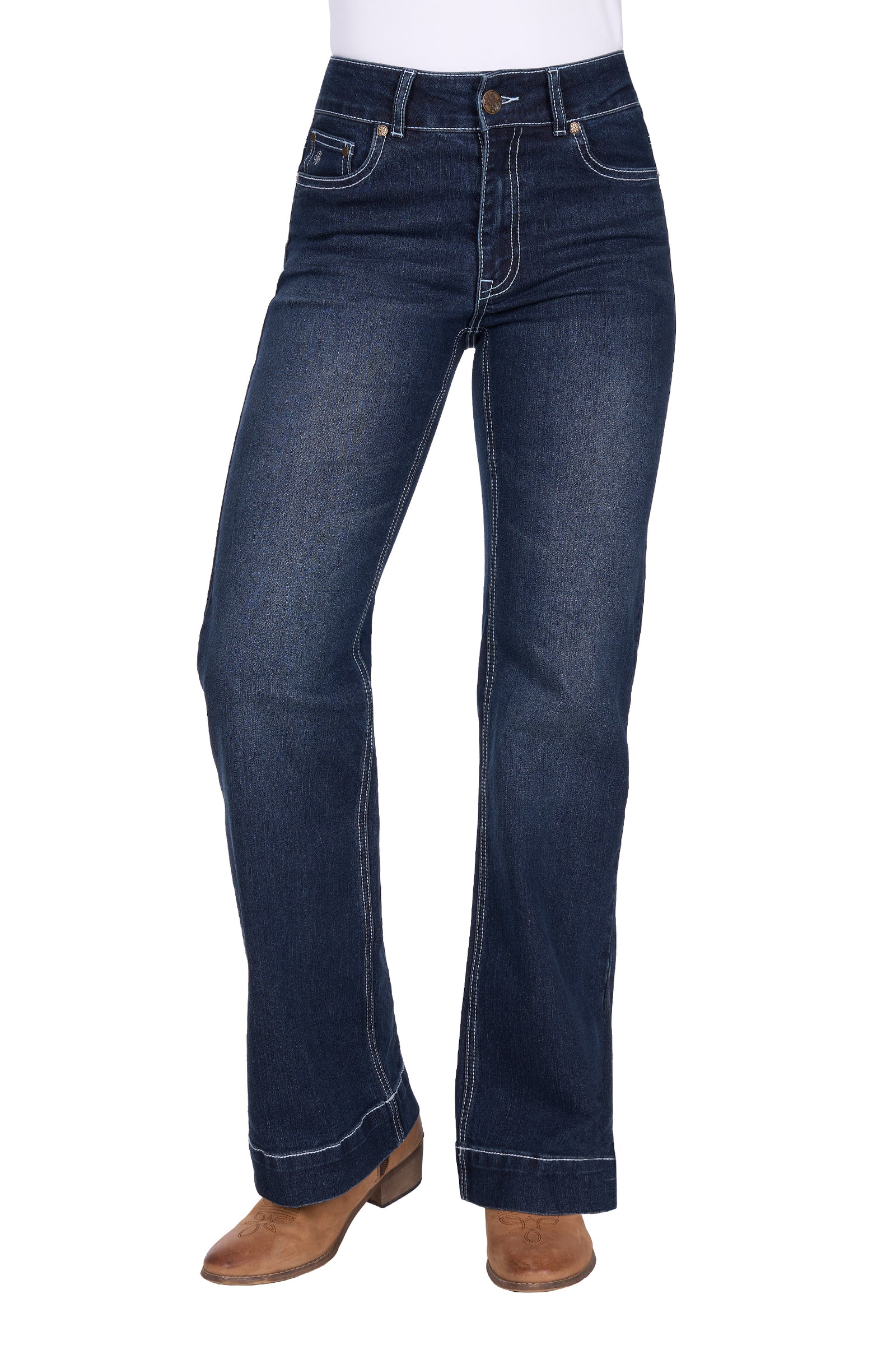 Pure Western Wmns Romy Trouser Jean 32 Leg
