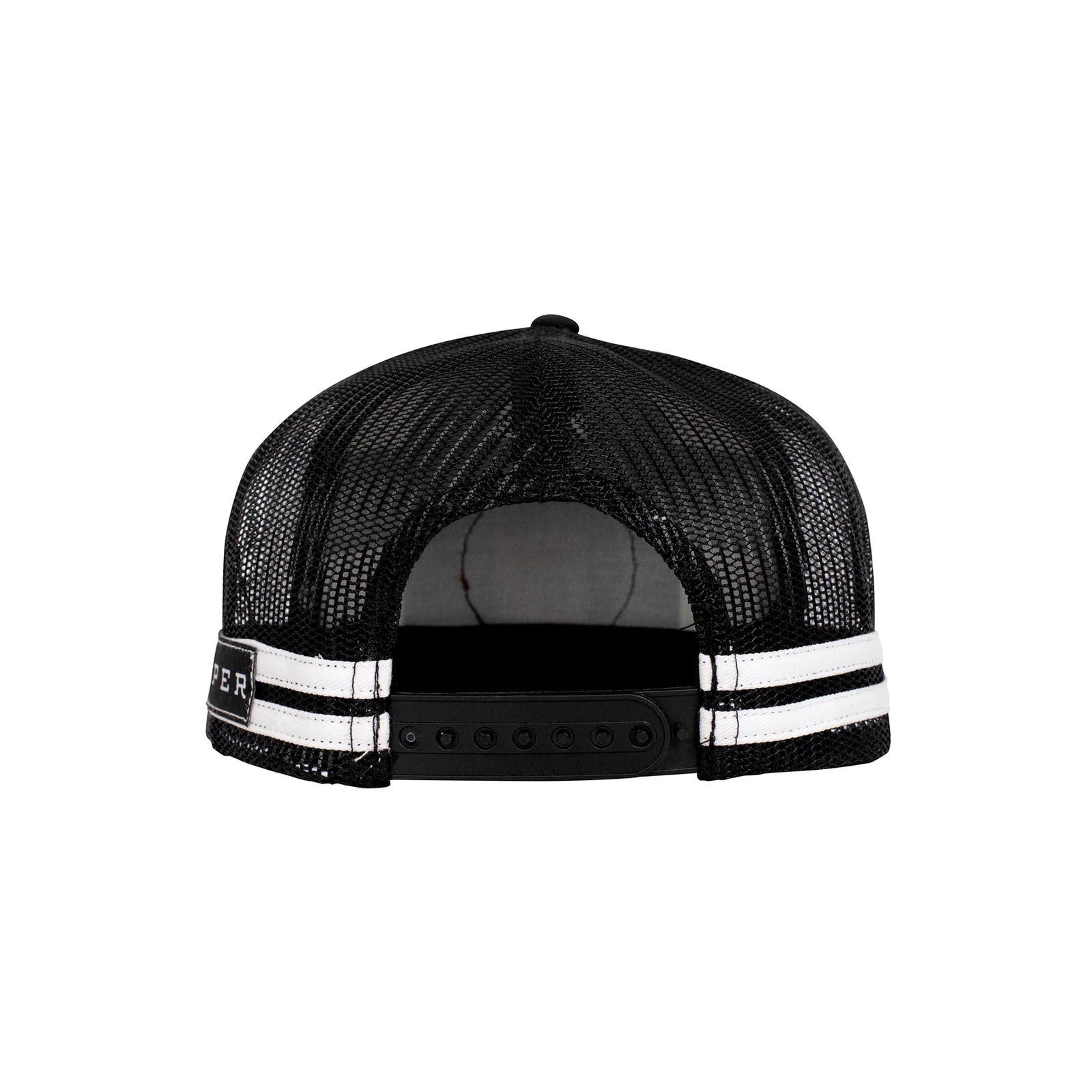 Roper Trucker Cap Plaid Black/White