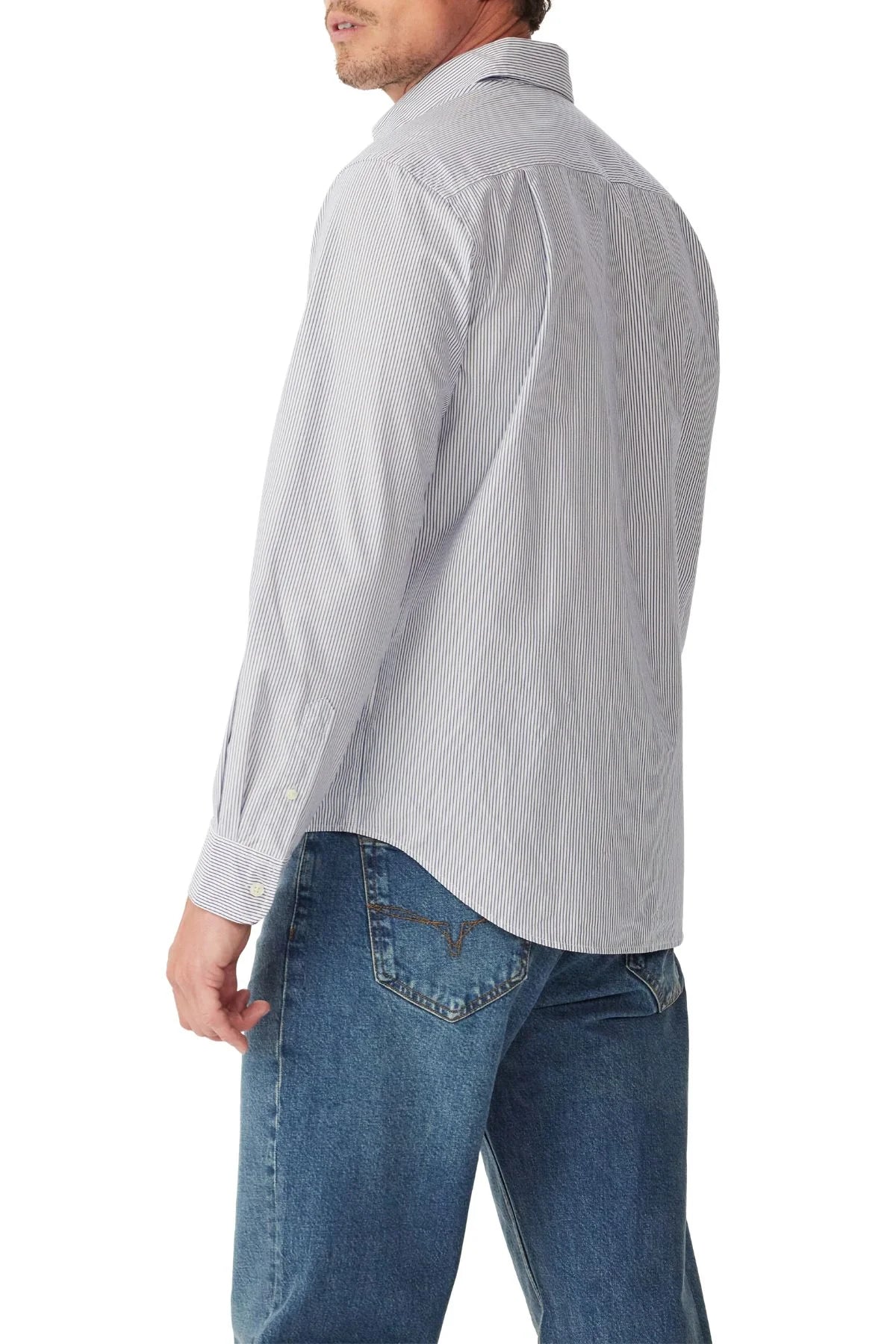 RM Williams Ingham Poplin Stripe Shirt