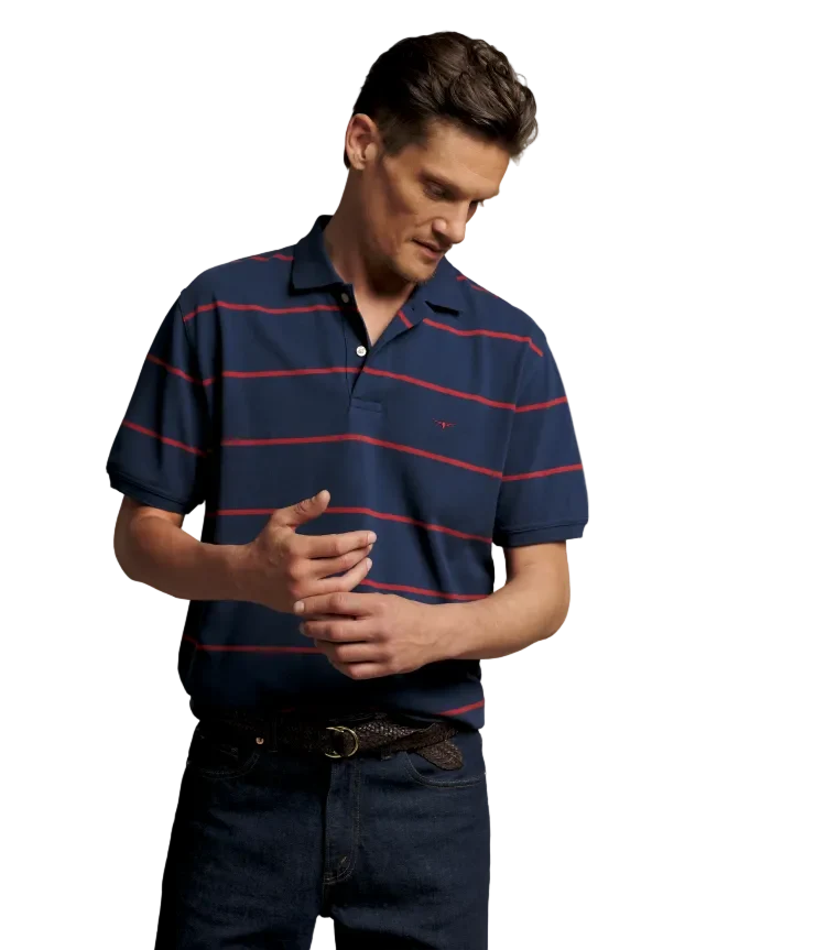RM Williams Ashfield Stripe Polo