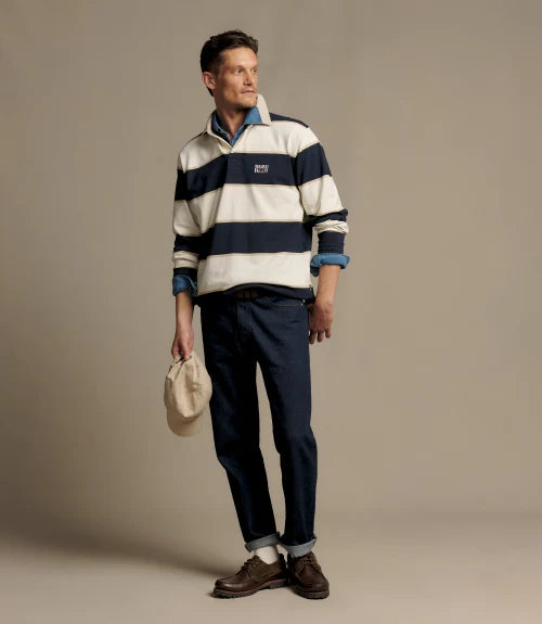 RM Williams Balmain Stripe Rugby | Country Clothing - Mens Rugby | Saddleworld Ipswich