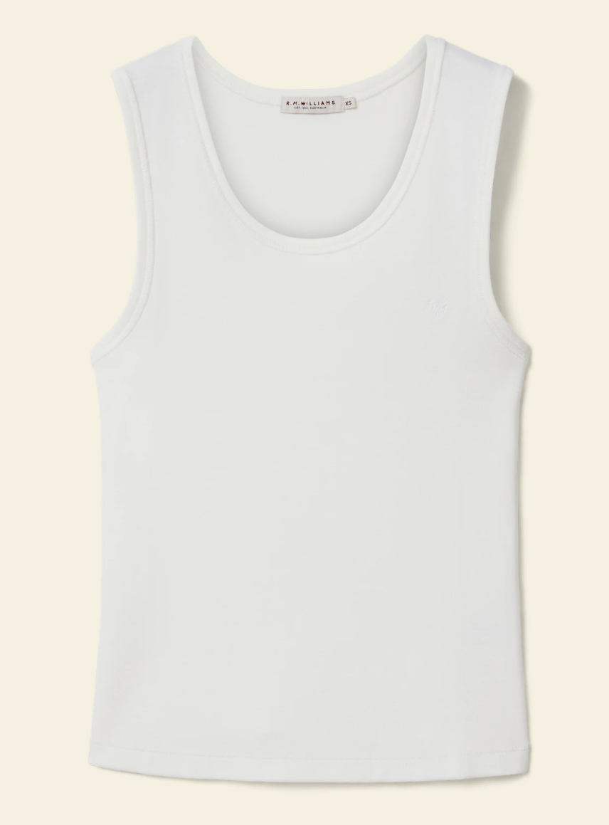 RM Williams Jericho Rib Tank | Country Clothing - Ladies T Shirts | Saddleworld Ipswich