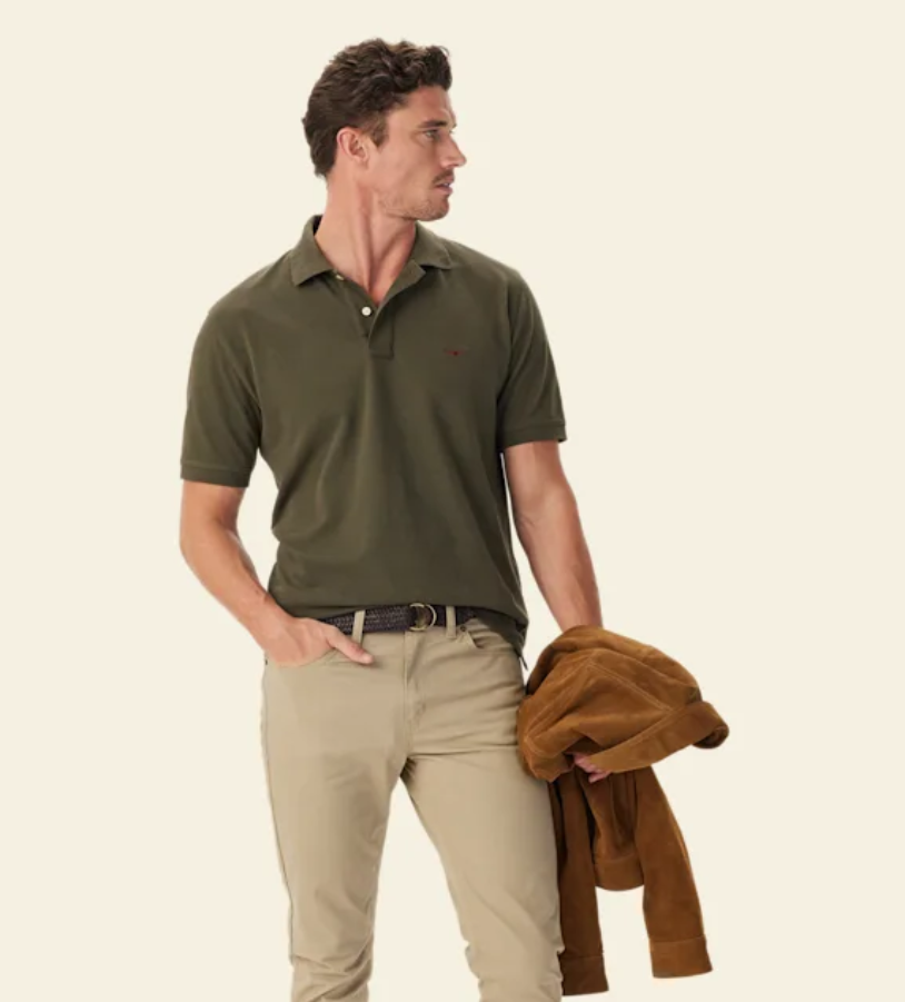 RM Williams Rod Polo | Country CLothing - Mens Polo | Saddleworld Ipswich