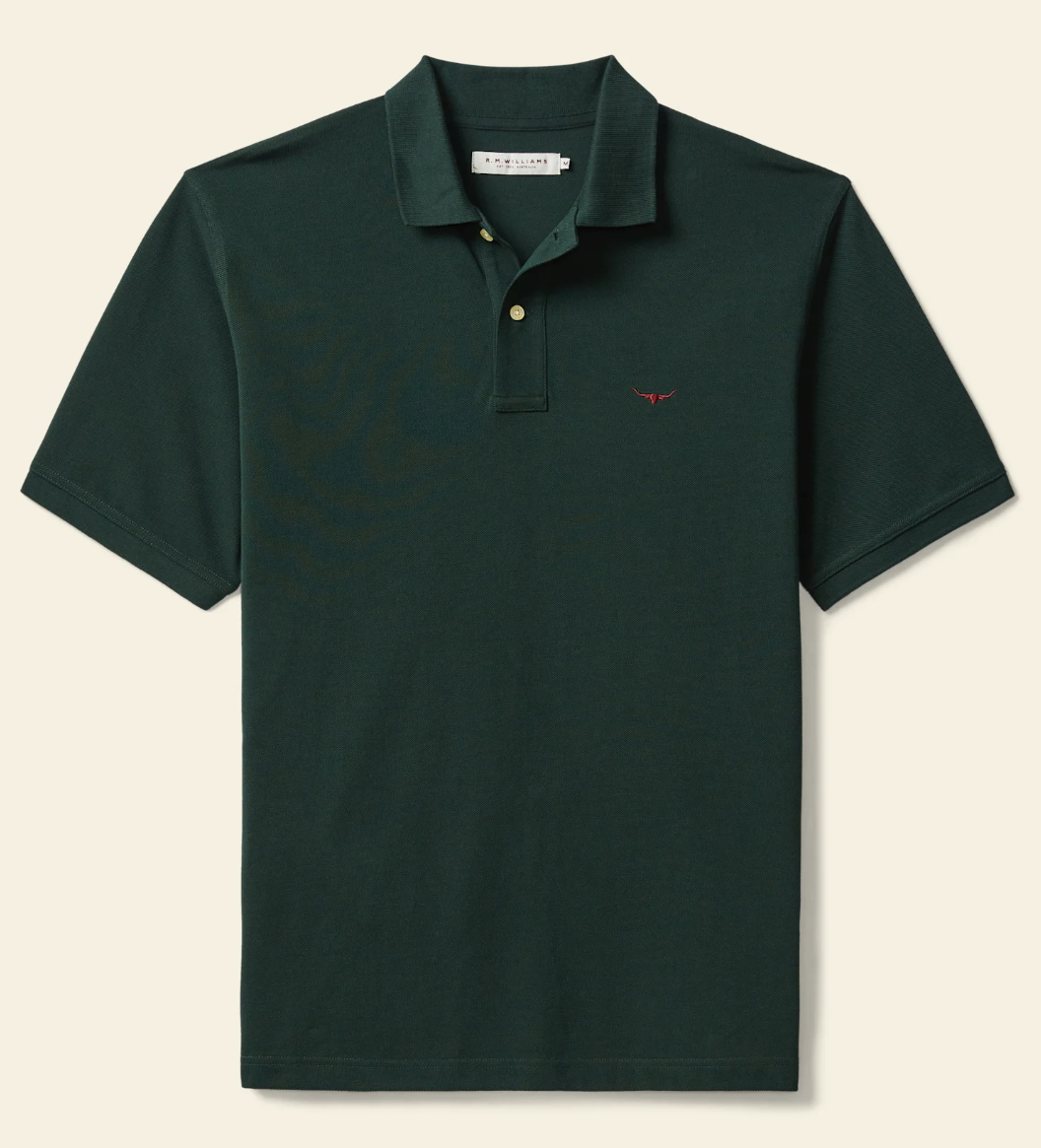 RM Williams Rod Polo | Country Clothing - Mens Polos and T Shirts | Saddleworld Ipswich