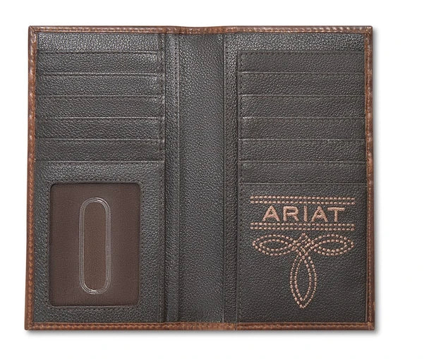 Ariat Mns Patch Rodeo Wallet Brown
