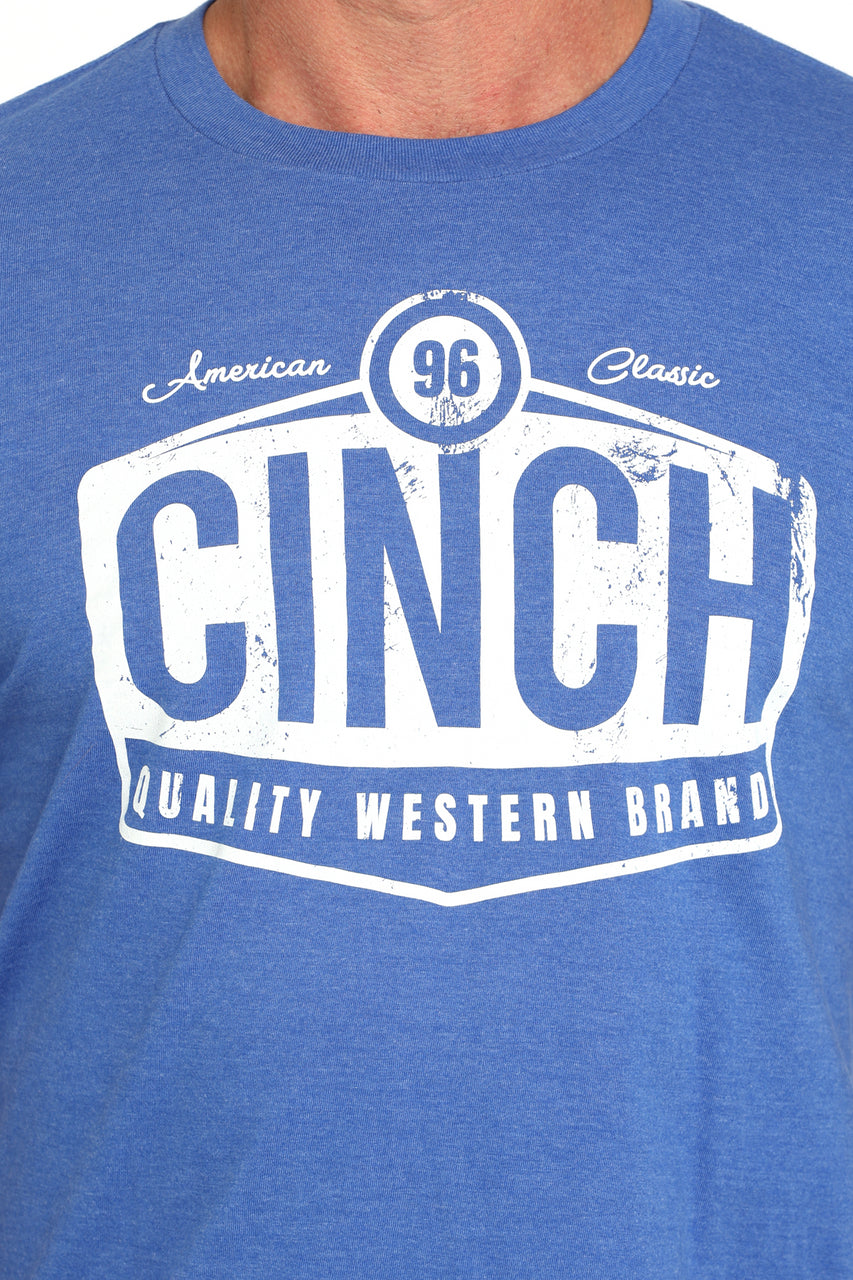 Cinch Royal Blue Cinch Logo - Mens Tee - EOFY Sale