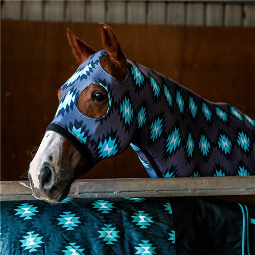 Kozy Lycra Slinky Hood Aztec/Turquoise