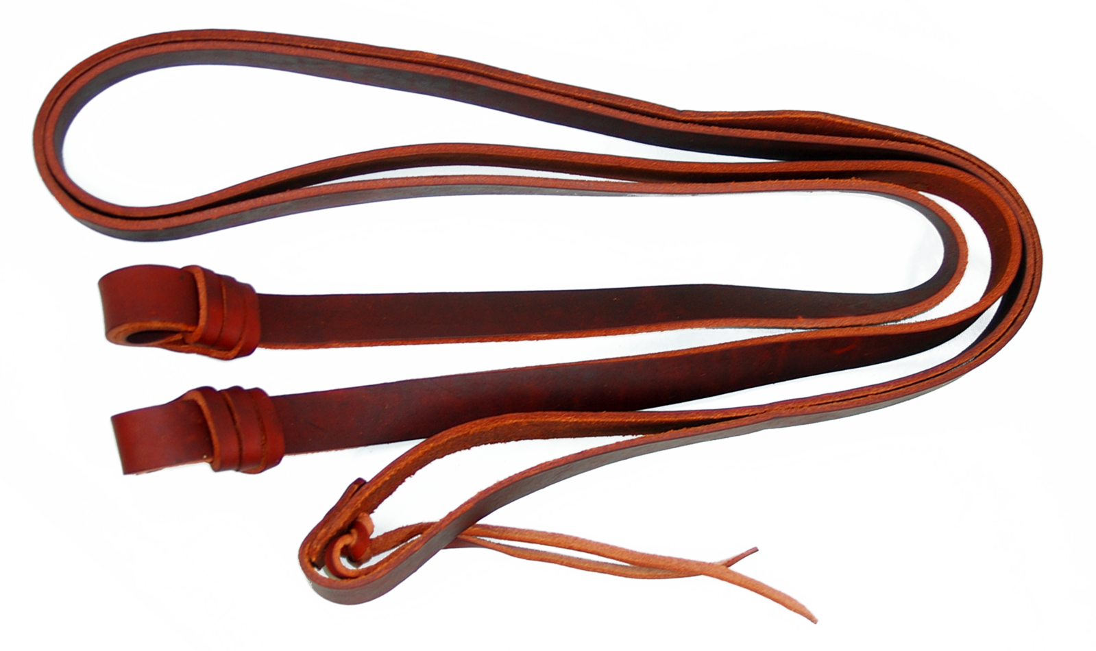 Reins 1in Red Hide Leather Golf Knot | Horse Supplies - Reins | Saddleworld Ipswich