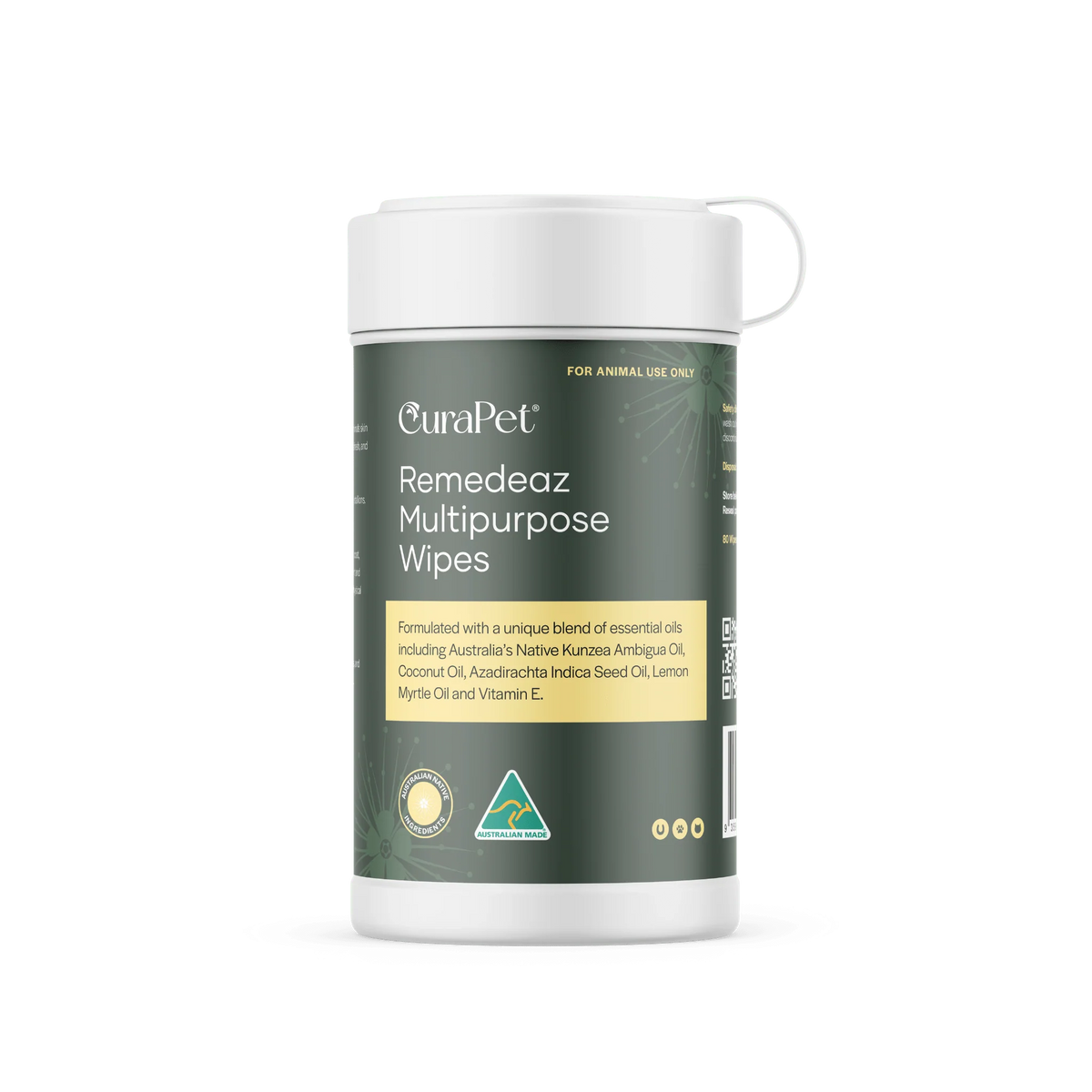 Equacare CuraPet Remedeaz Multipurpose Wipes - 80 Pack