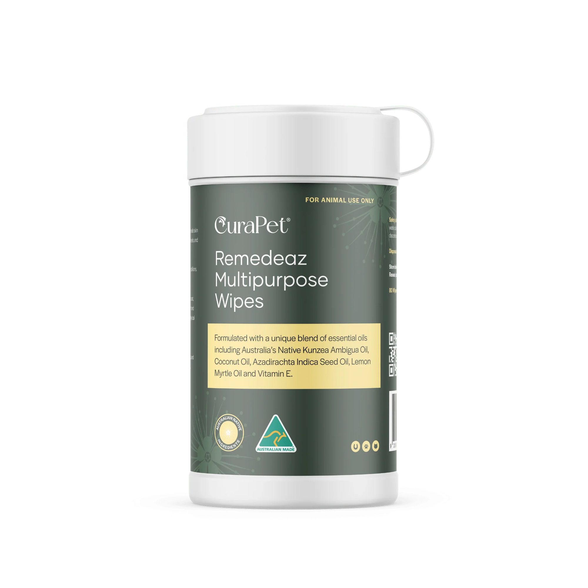 Equacare CuraPet Remedeaz Multipurpose Wipes - 80 Pack