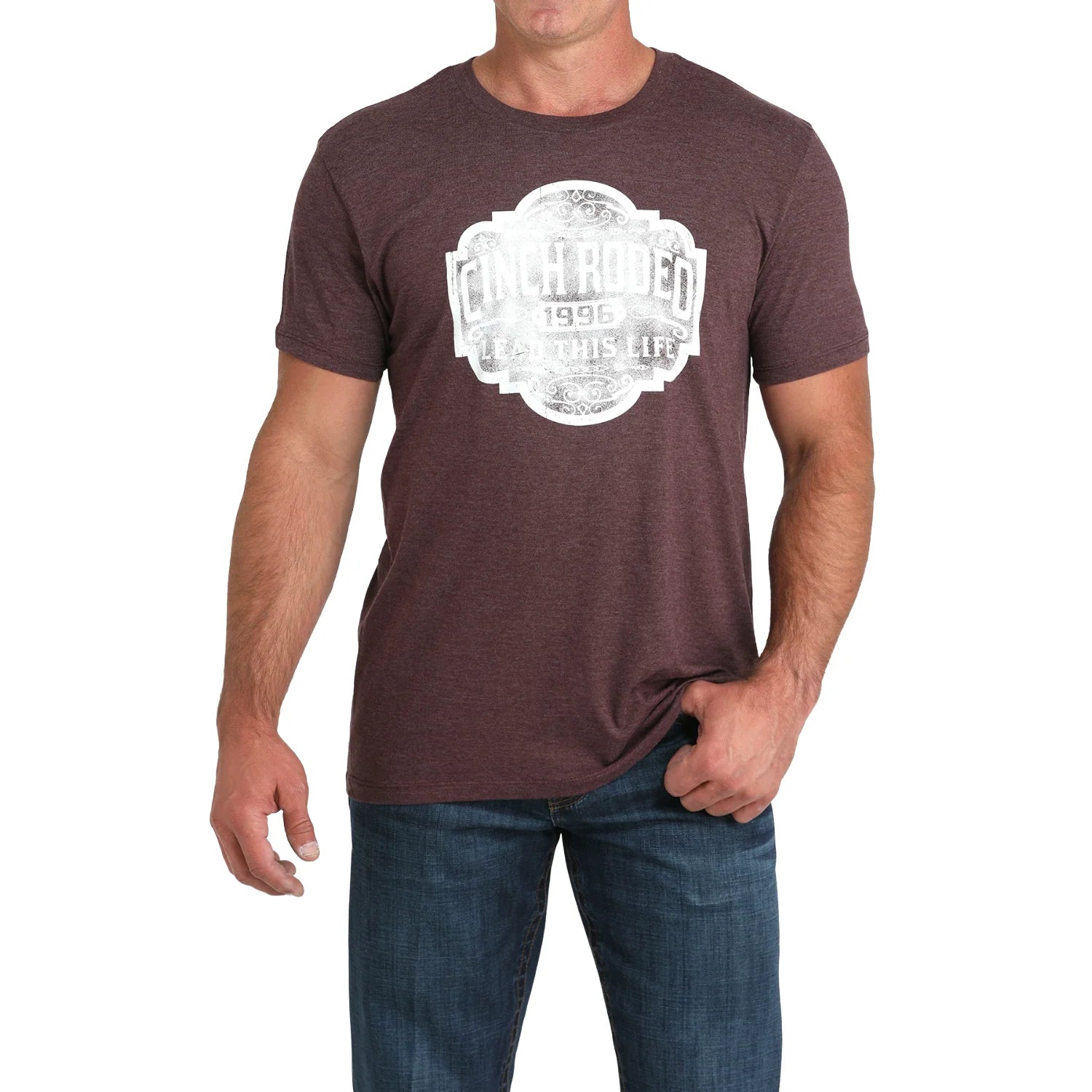 Cinch Mens Purple Tee