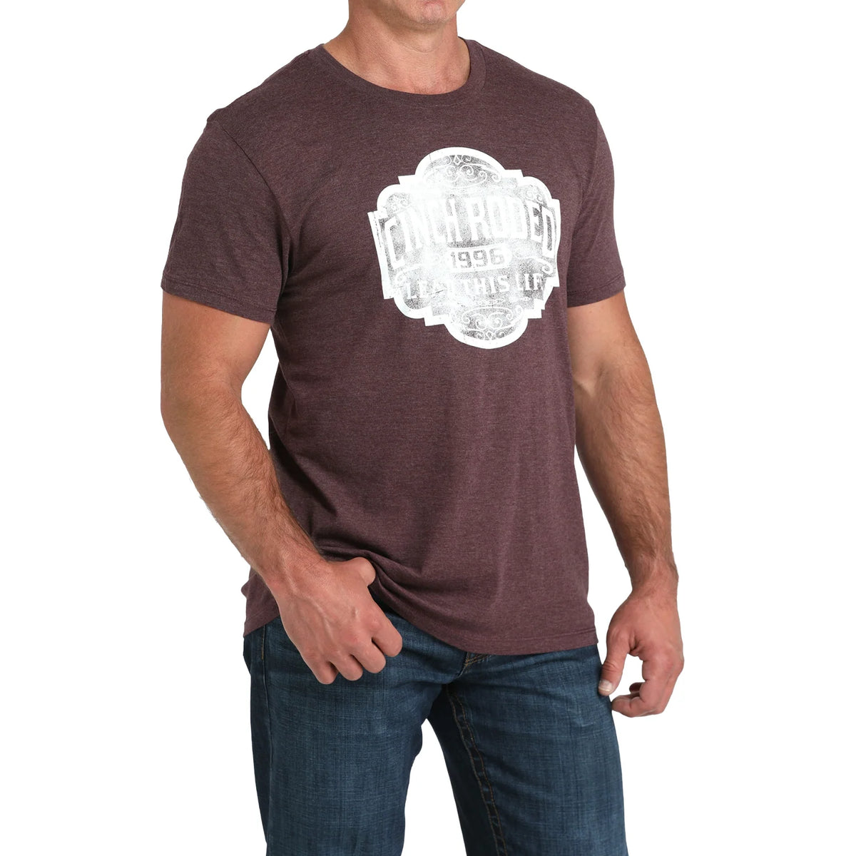Cinch Mens Purple Tee